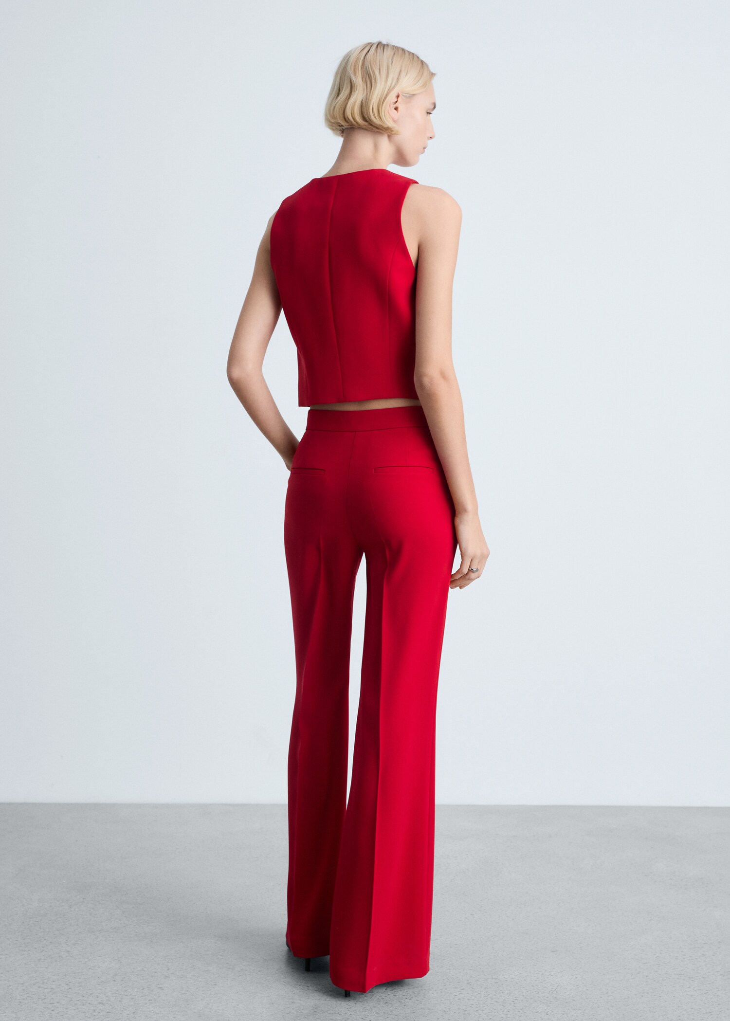 Wide leg suit trousers - Reverse of the article