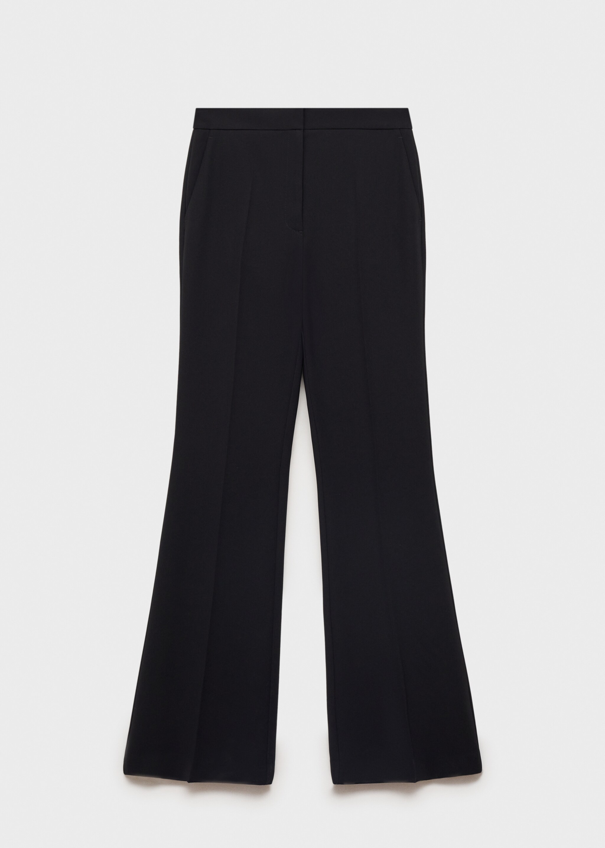 Wide leg suit trousers - Article without model, Black. Ref: 87081518-00.