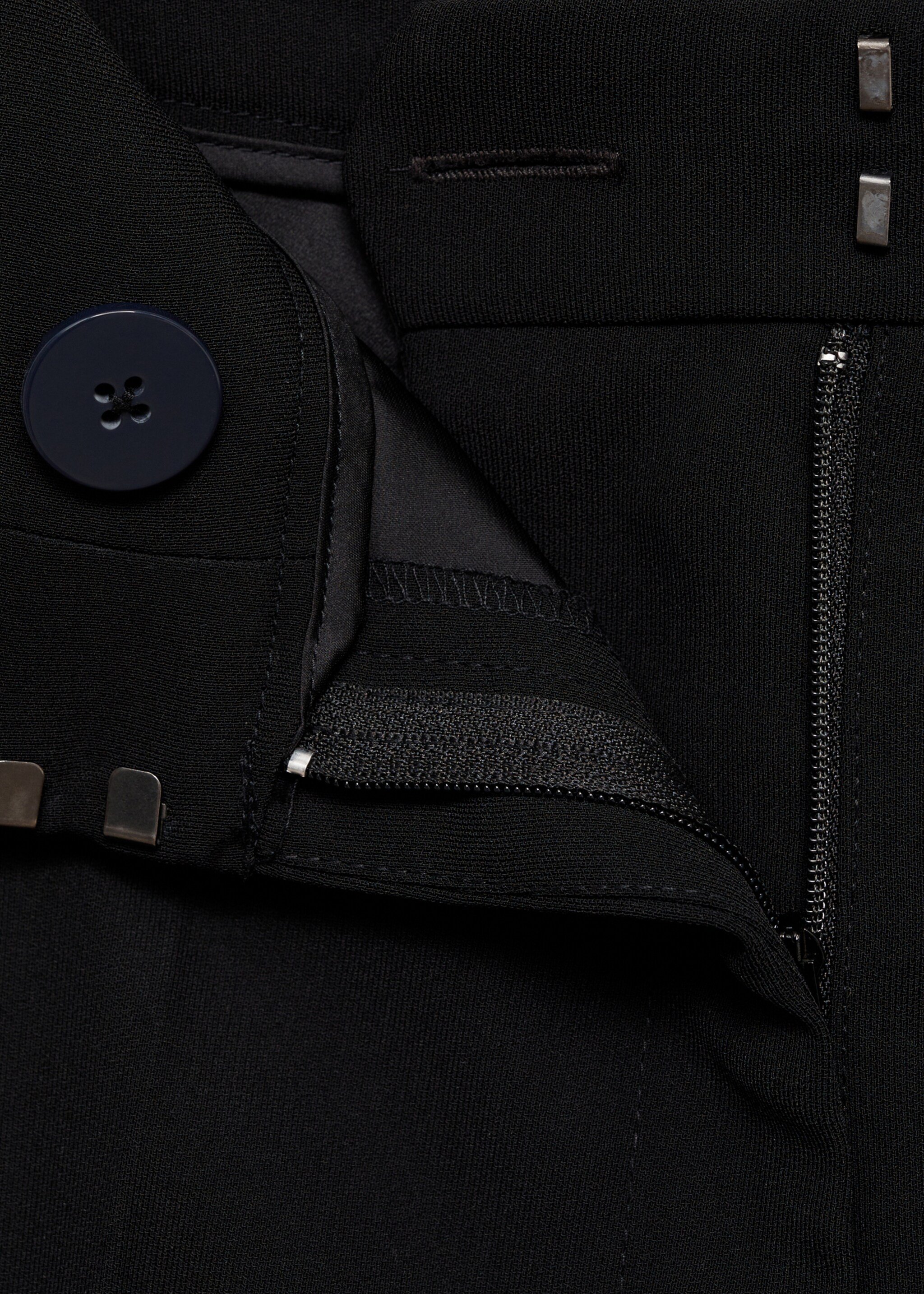 Wide leg suit trousers - Details of the article 0, Black. Ref: 87081518-00.