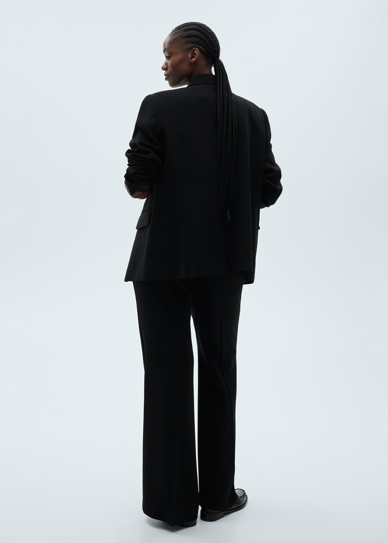 Wide leg suit trousers - Details of the article 4