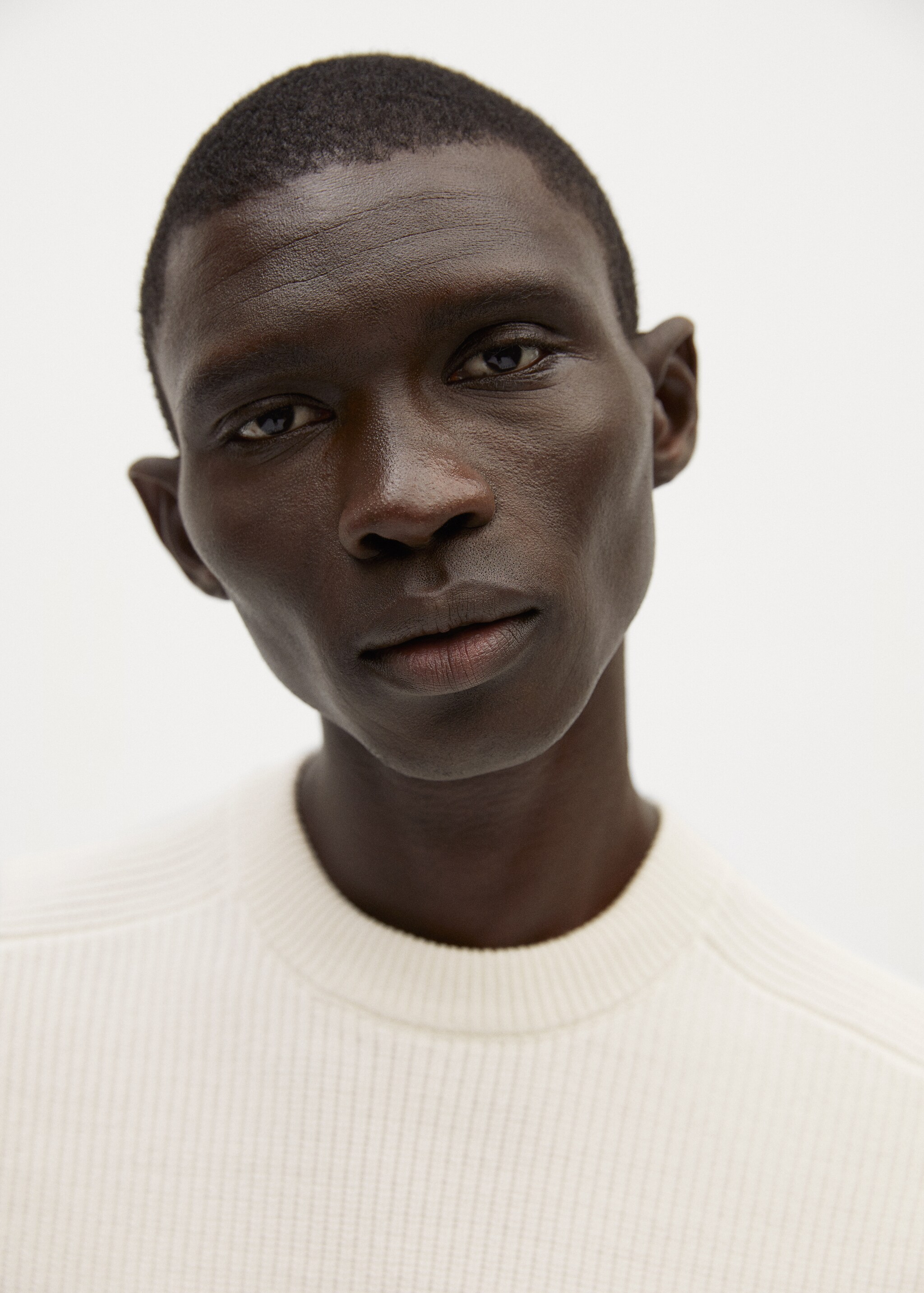 Structured cotton sweater - Details of the article 2