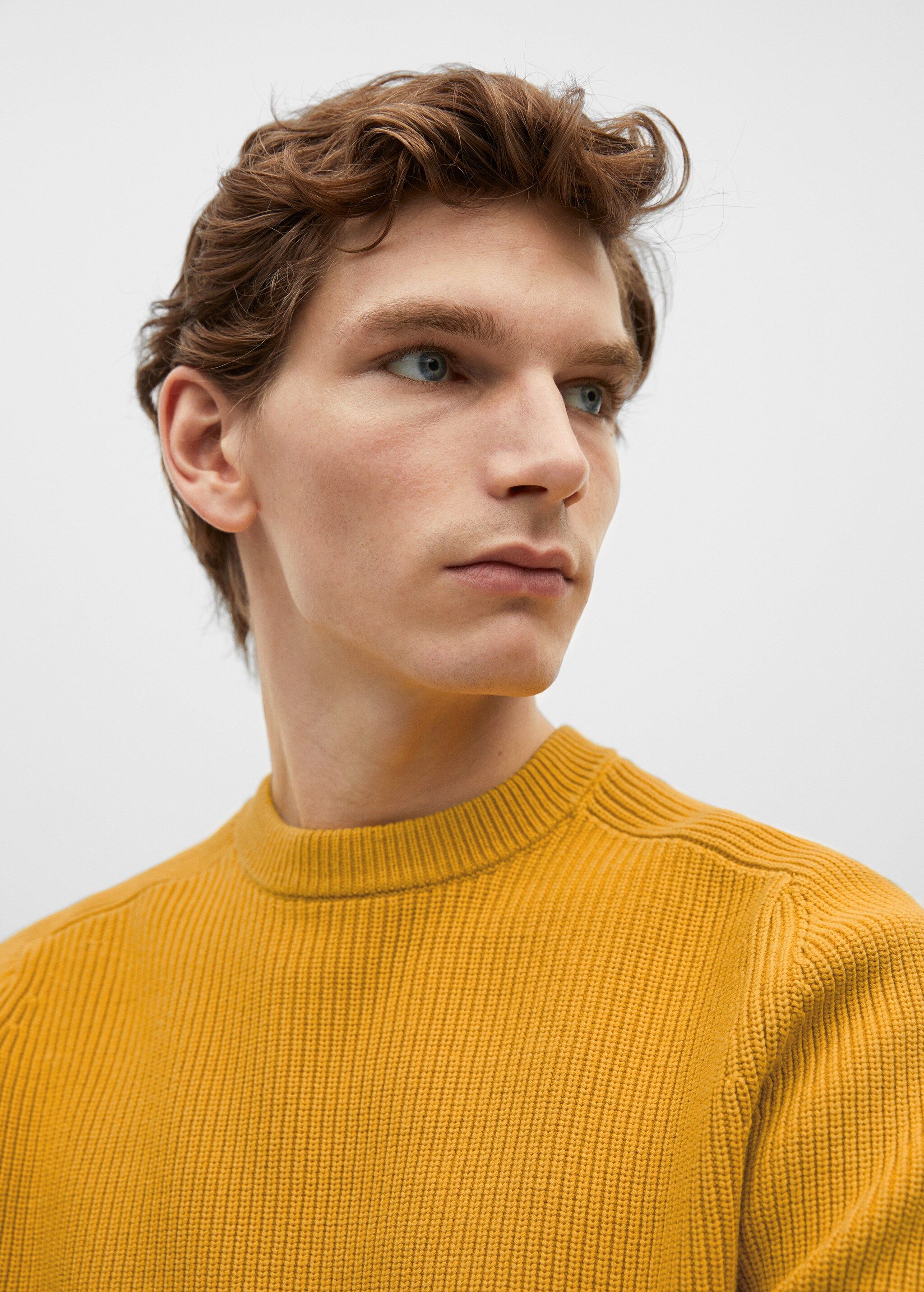 Structured cotton sweater - Details of the article 1
