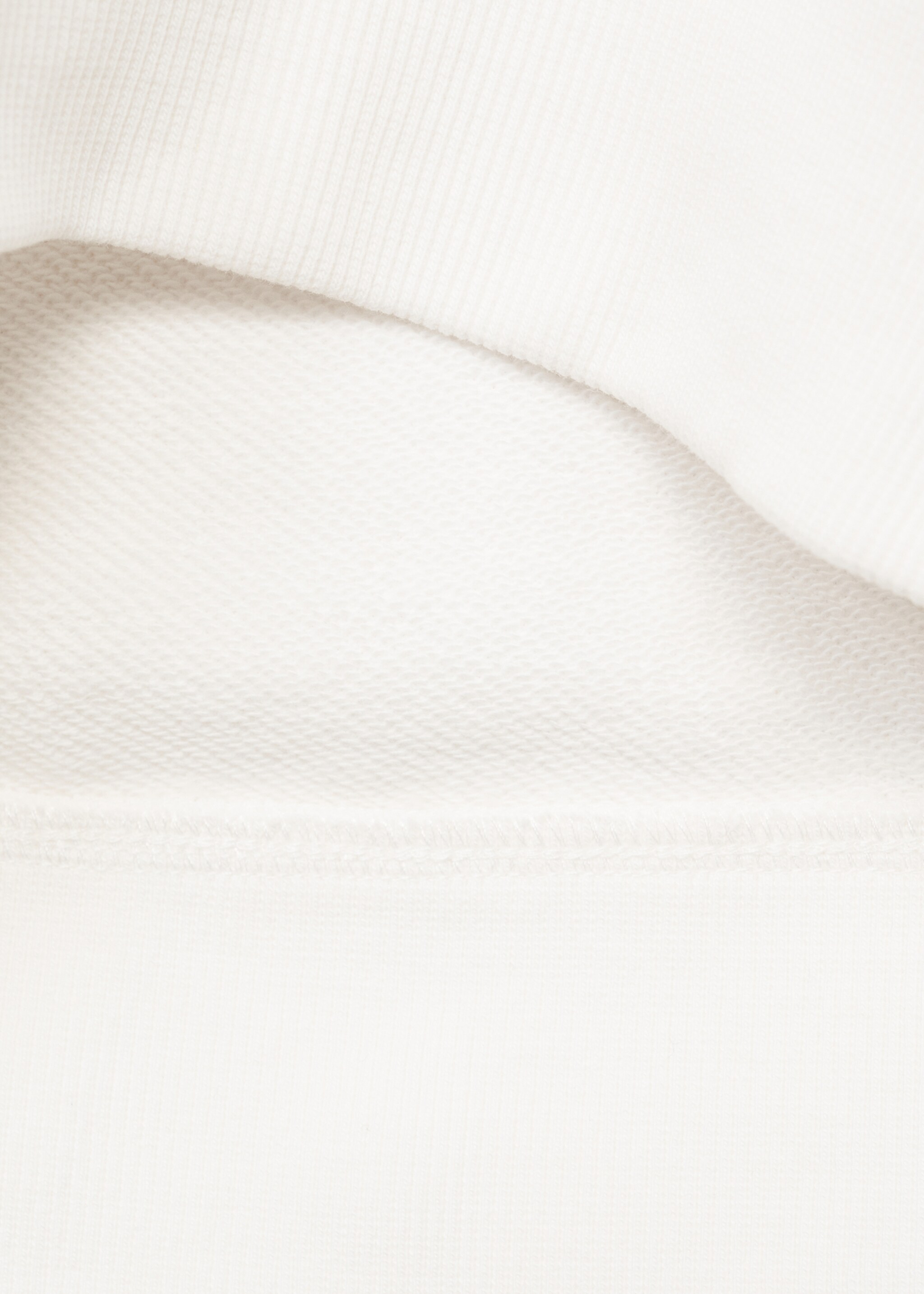 Printed message sweatshirt - Details of the article 0, Off White. Ref: 87082024-00.