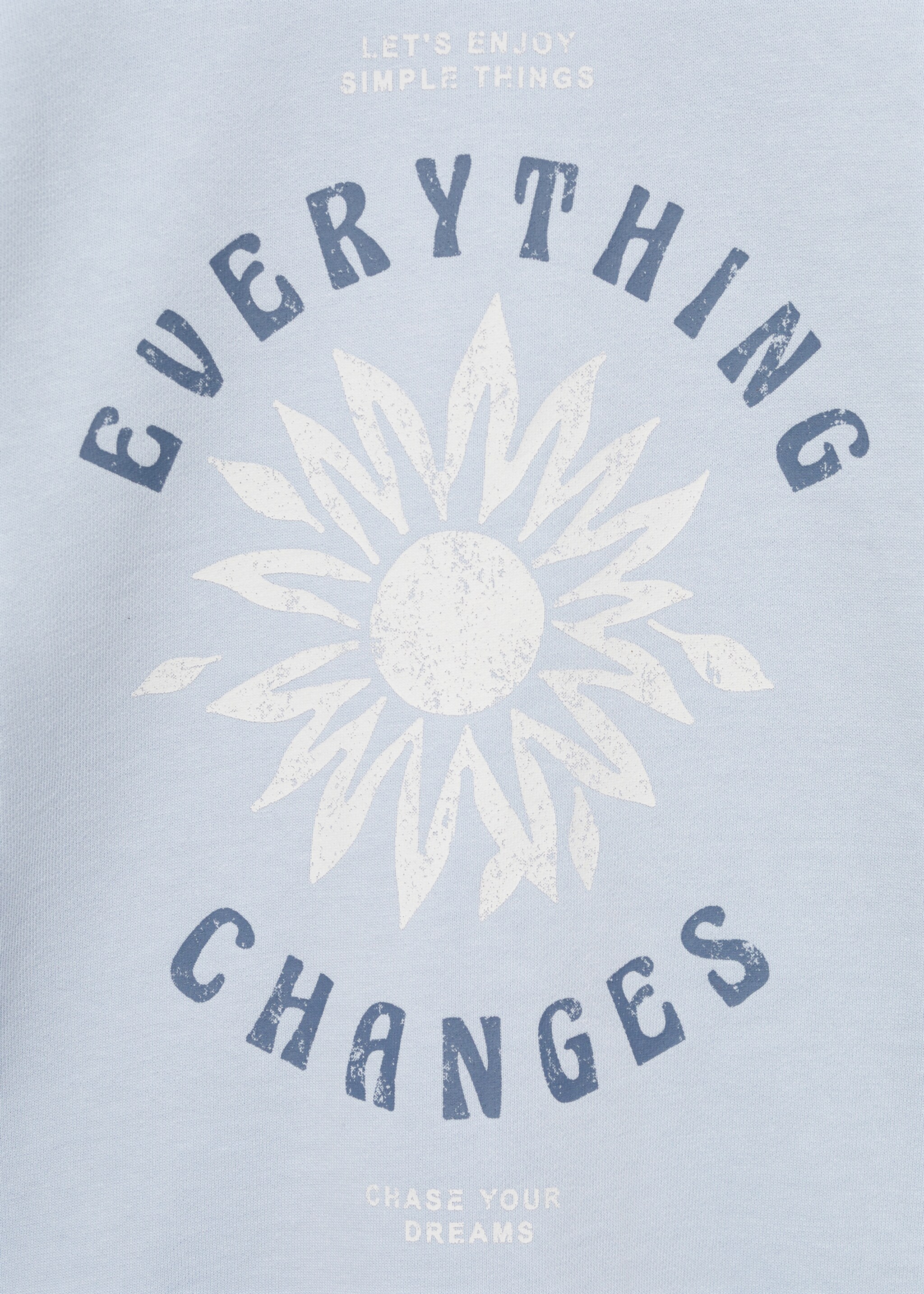 Φούτερ με στάμπα - Λεπτομέρεια του προϊόντος 0, Γαλάζιο. Ref: 87082024-00.