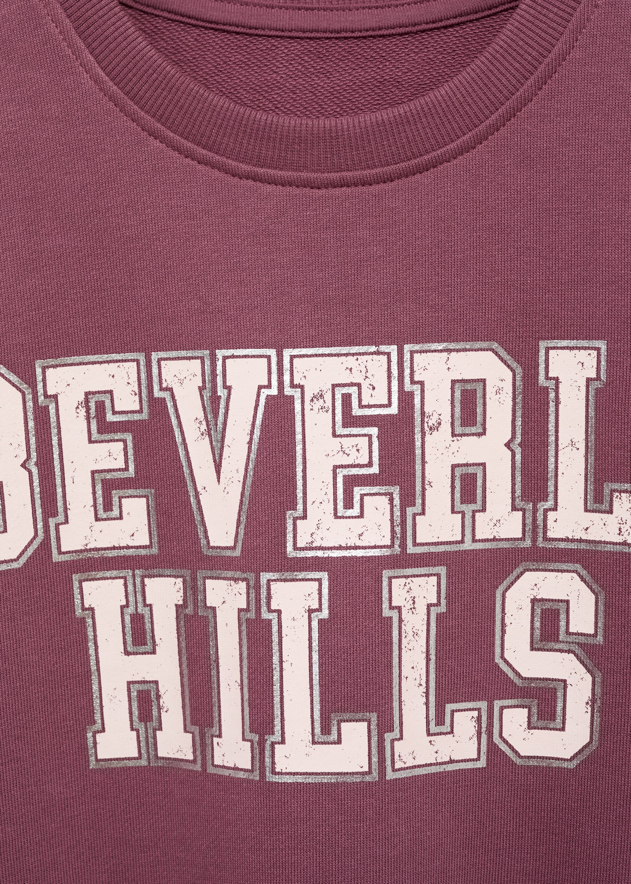 Printed message sweatshirt - Details of the article 8, Pink. Ref: 87082024-00.