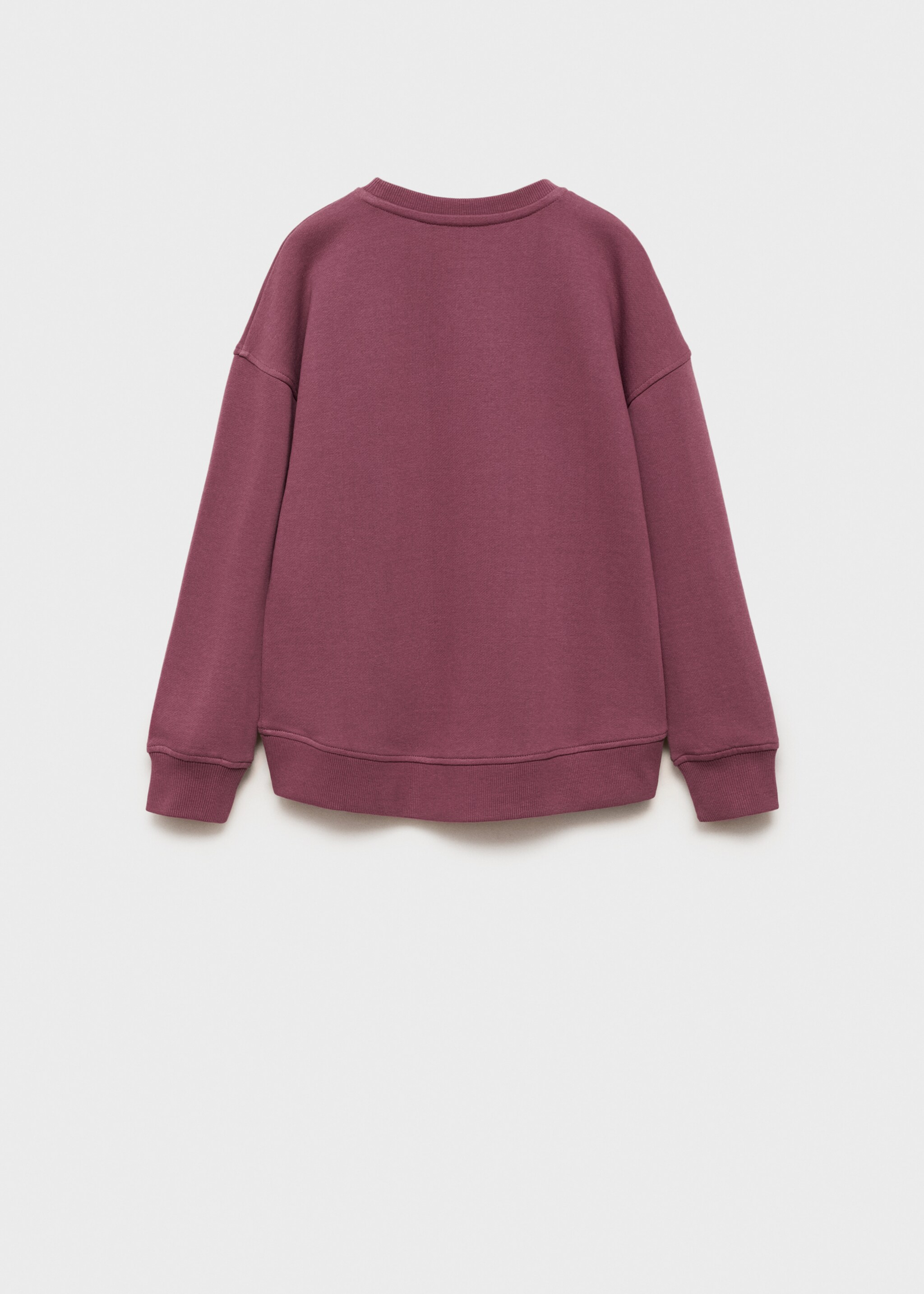 Printed message sweatshirt - Reverse of the article, Pink. Ref: 87082024-00.