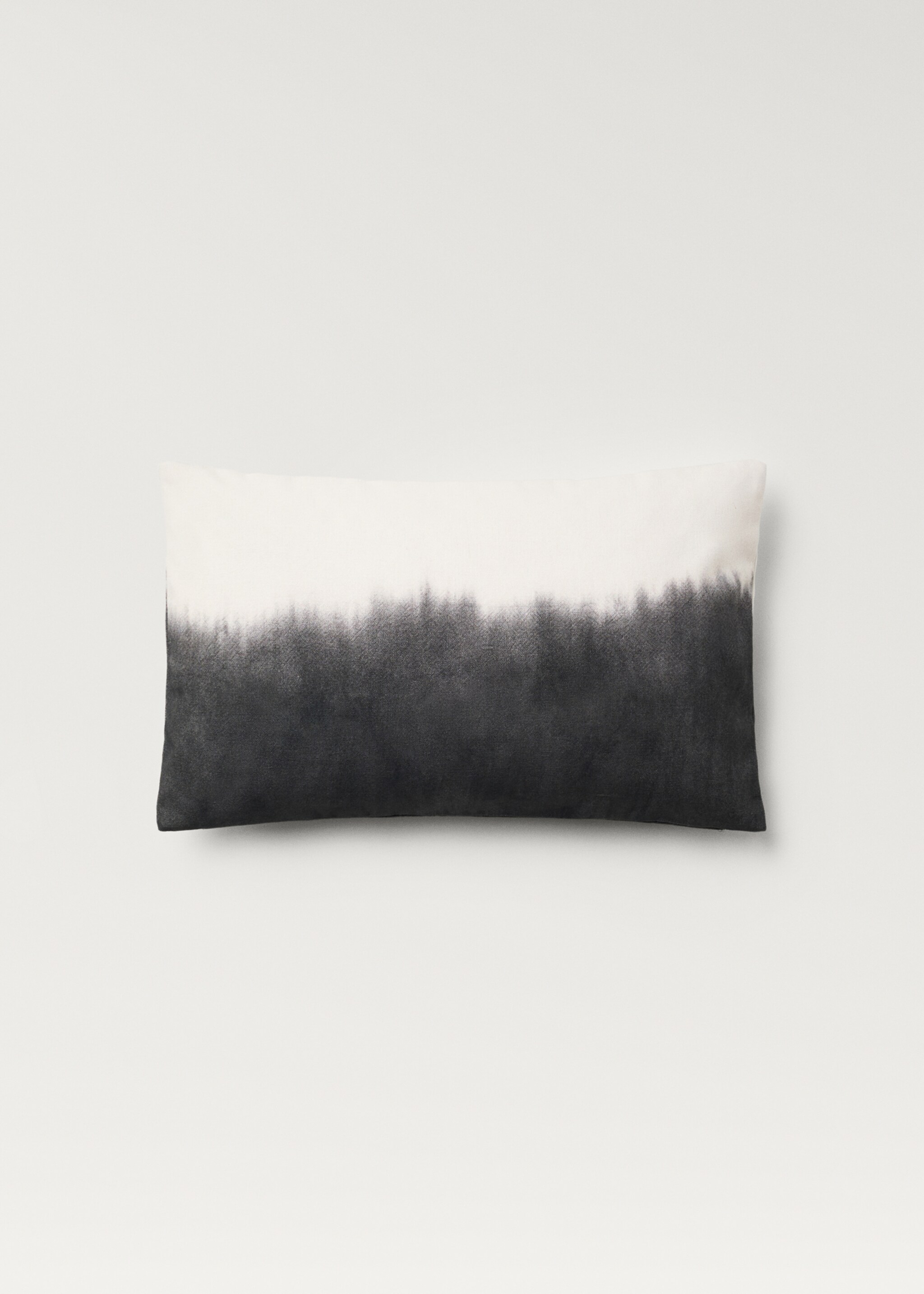 Cushion cover with gradient effect 30x50 cm - Article without model, Charcoal. Ref: 87082025-00.