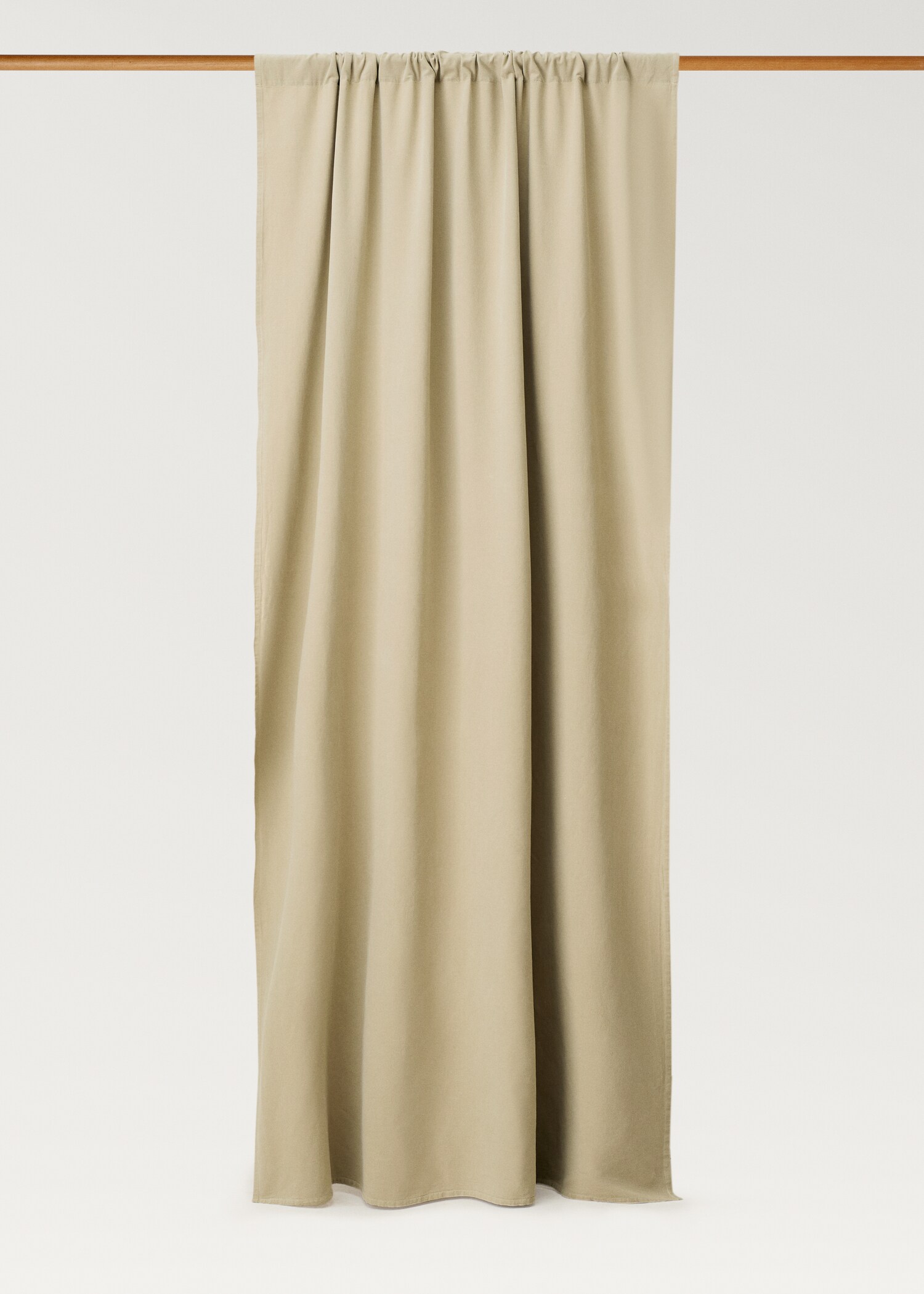 Washed-effect linen curtain - Article without model