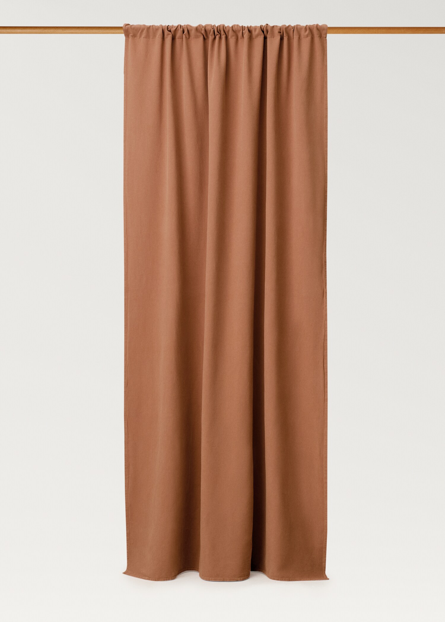 Washed-effect linen curtain - Article without model