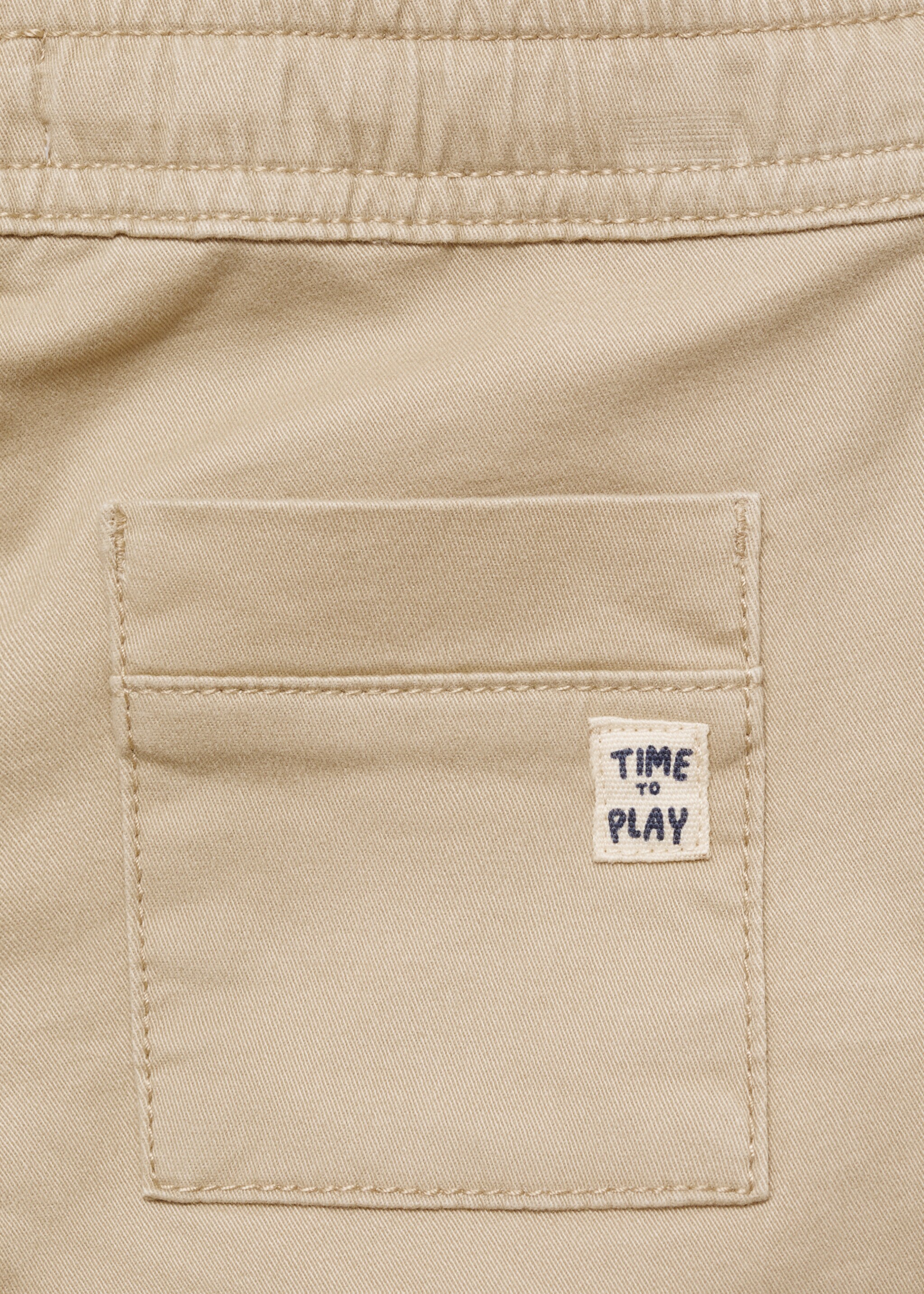 Joggingové bavlněné kalhoty - Detail zboží 0, Písková. Ref: 87082533-00.