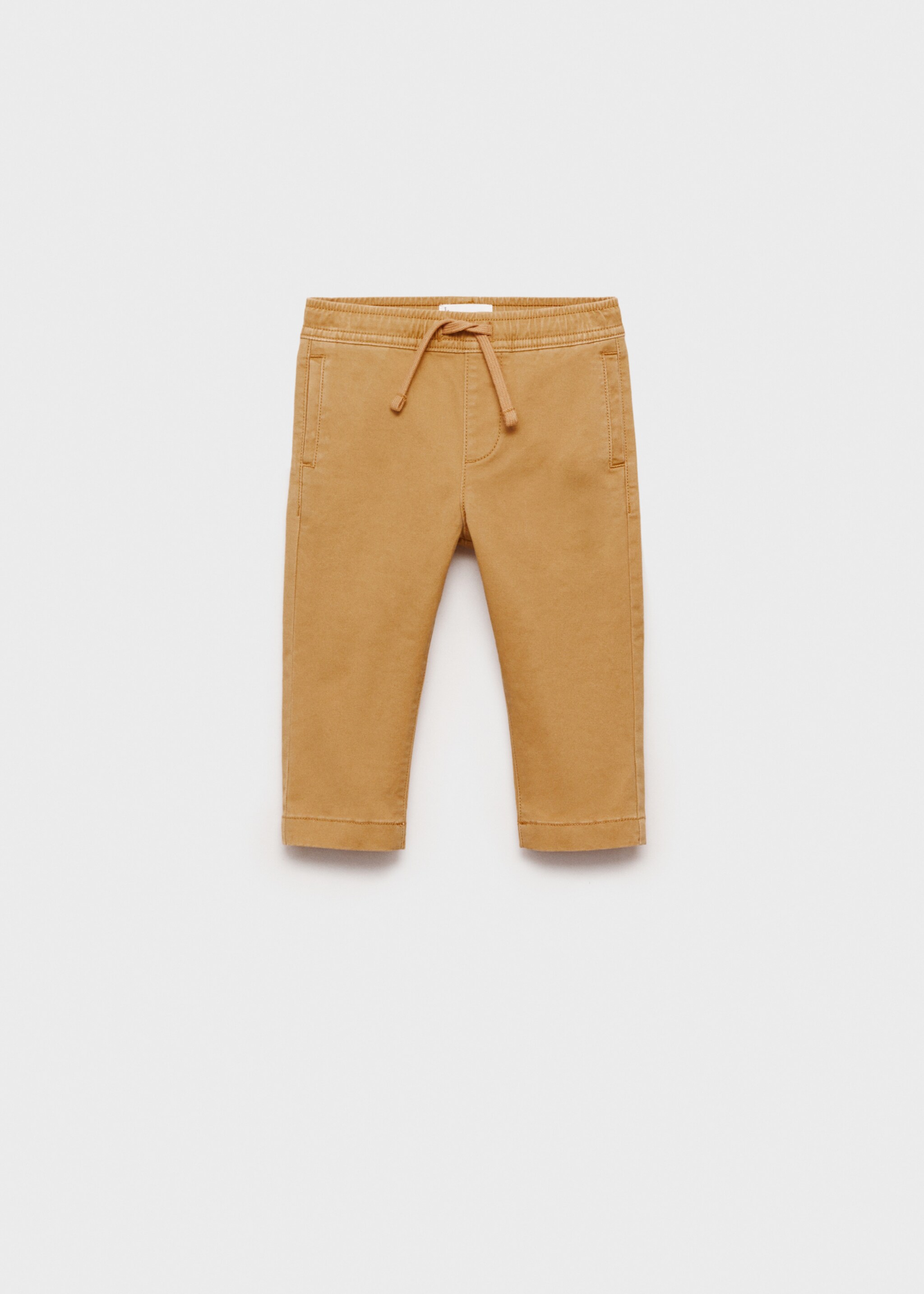 Pantalón jogger algodón - Artículo sin modelo, Mostaza. Ref: 87082533-00.