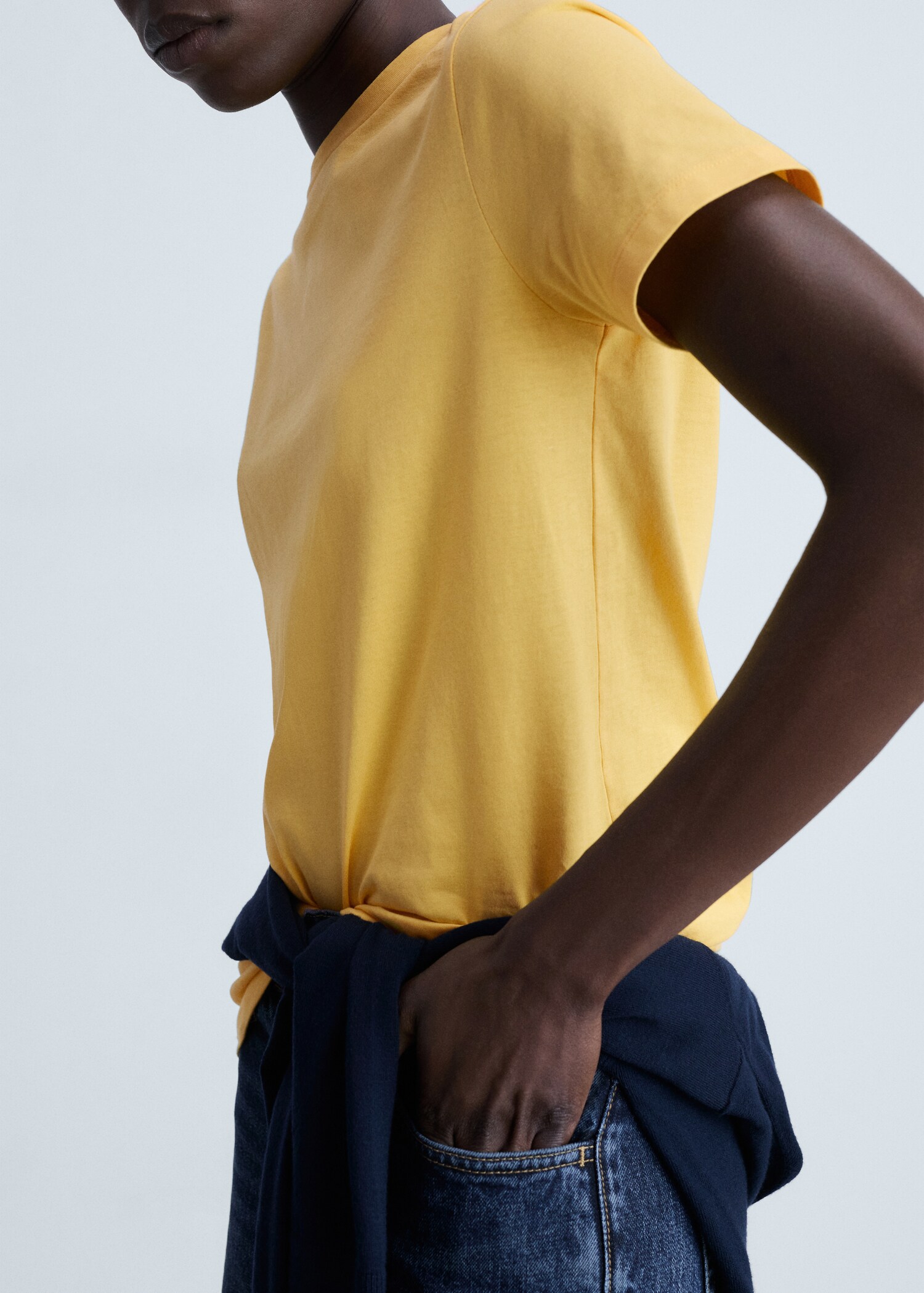 Short-sleeved cotton t-shirt - Medium plane