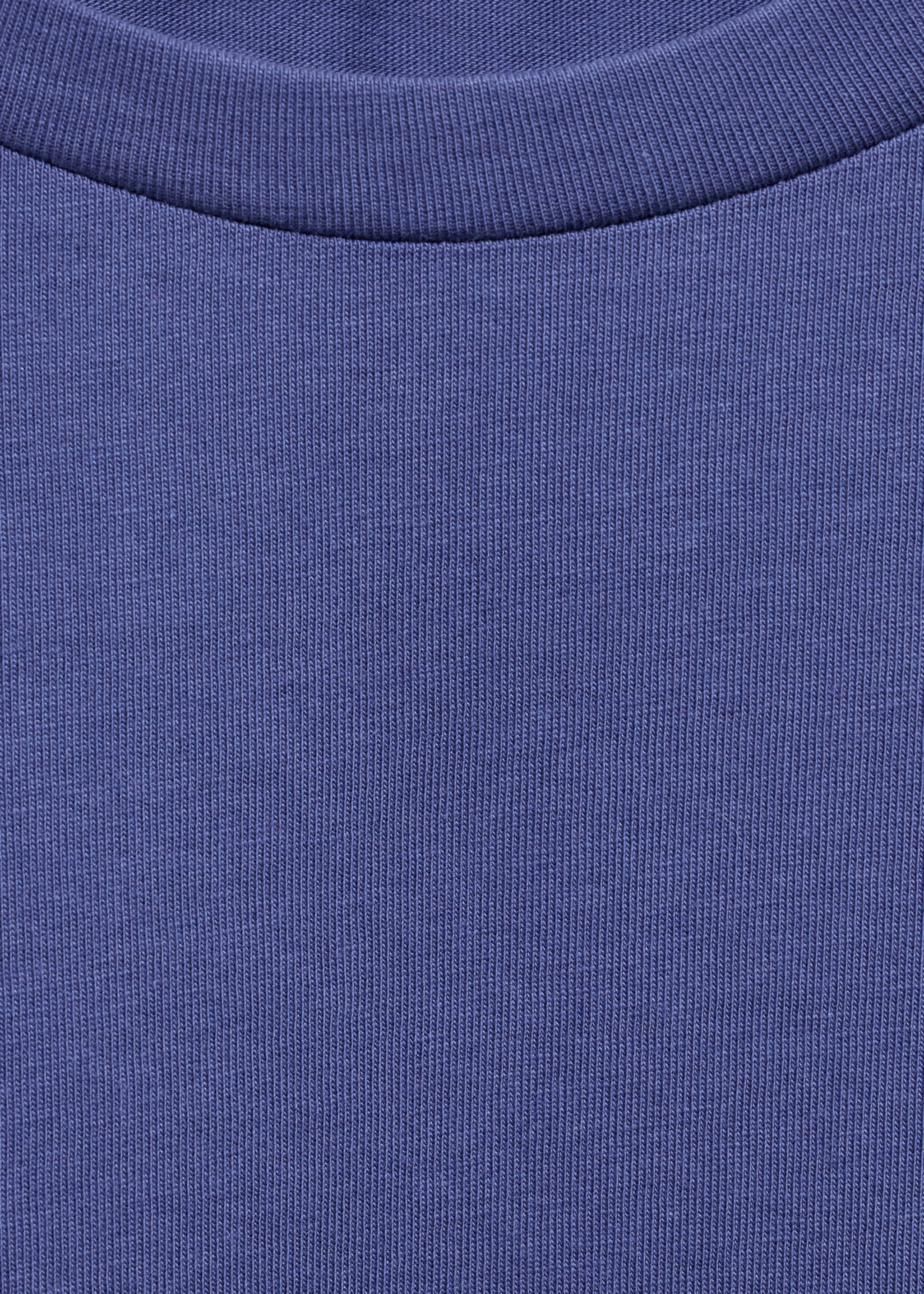 Short-sleeved cotton t-shirt - Details of the article 8, Violet. Ref: 87082534-00.