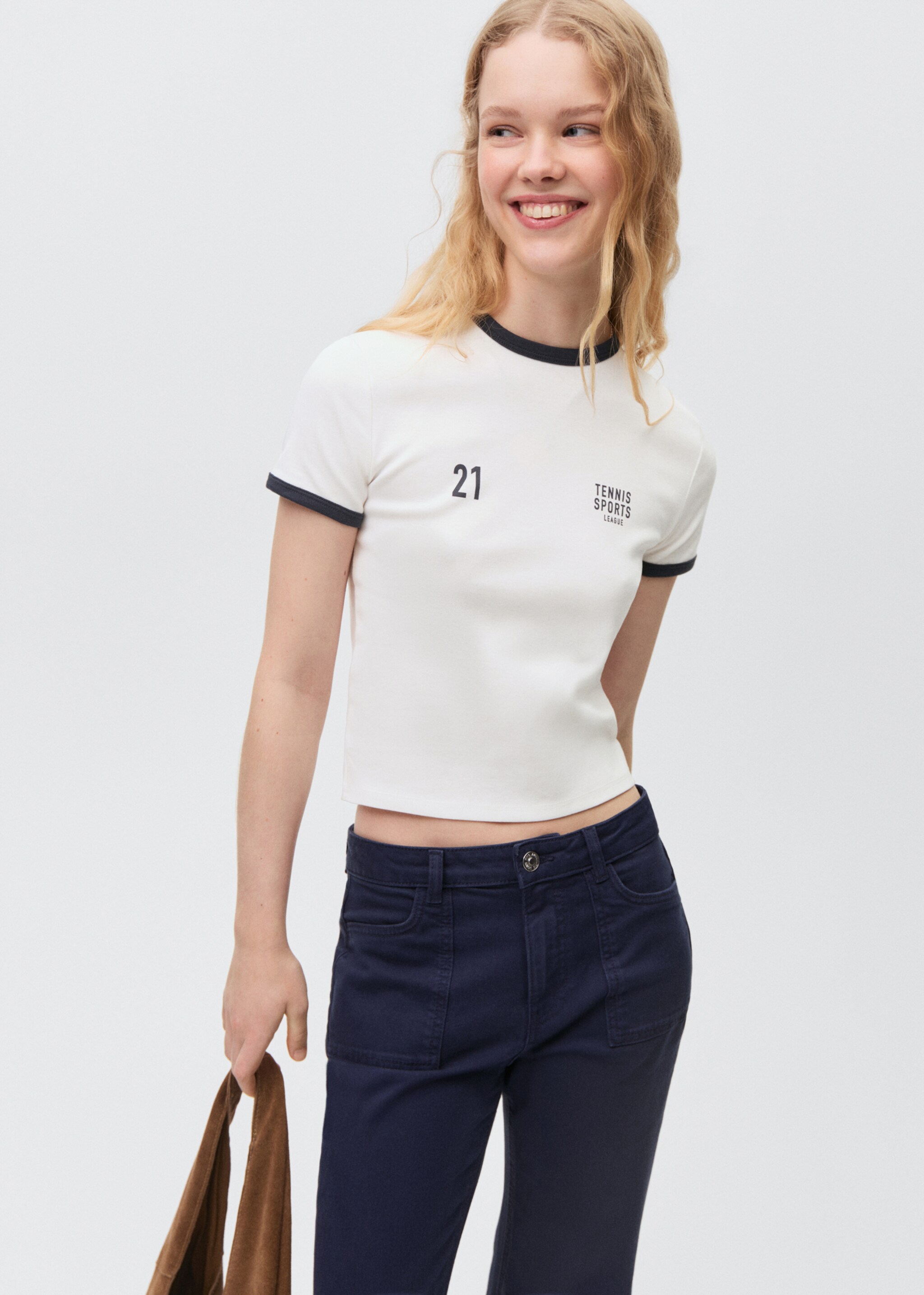 Jean flare - Plan moyen, Bleu marine foncé. Ref: 87082535-00.