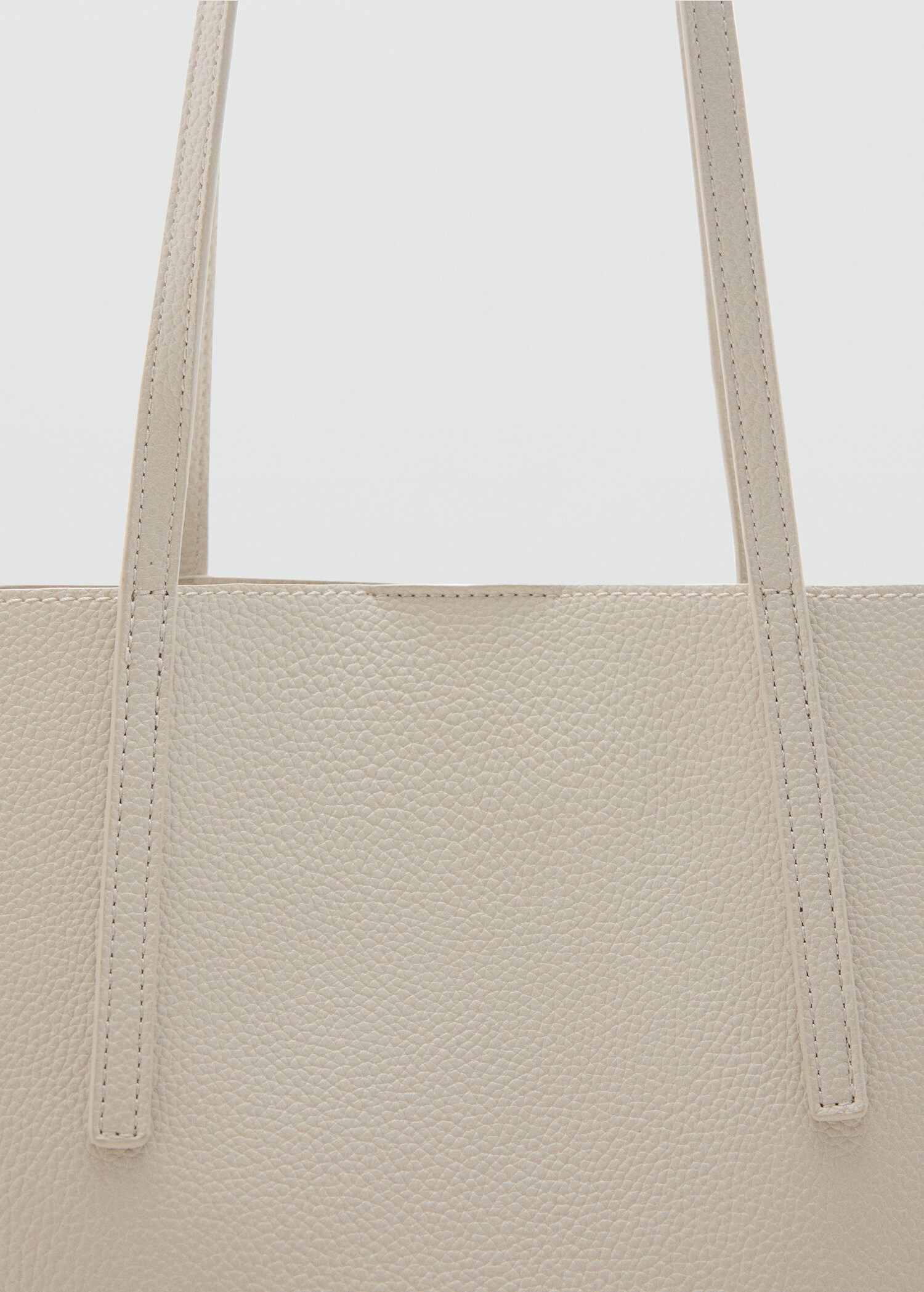 Pebbled effect shopper bag - Details of the article 1
