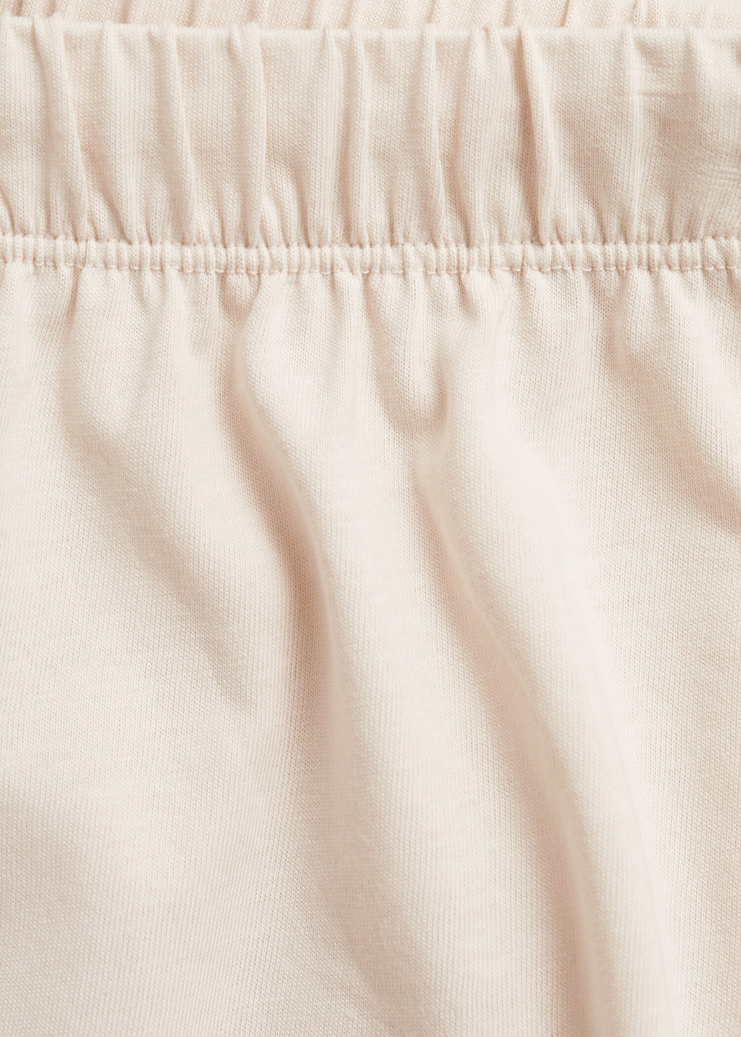 Two-piece plain cotton pajama set - Details of the article 0
