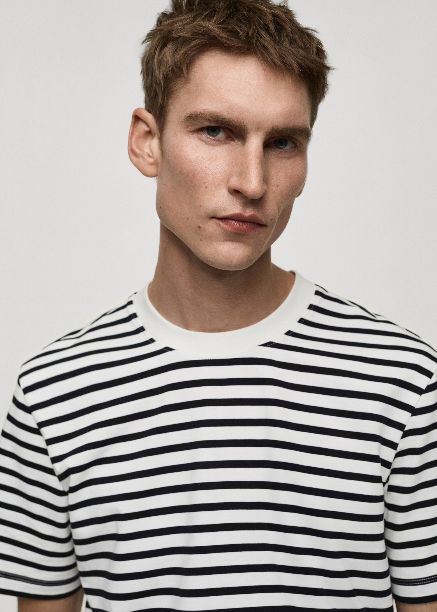 100% cotton striped t-shirt - Details of the article 1