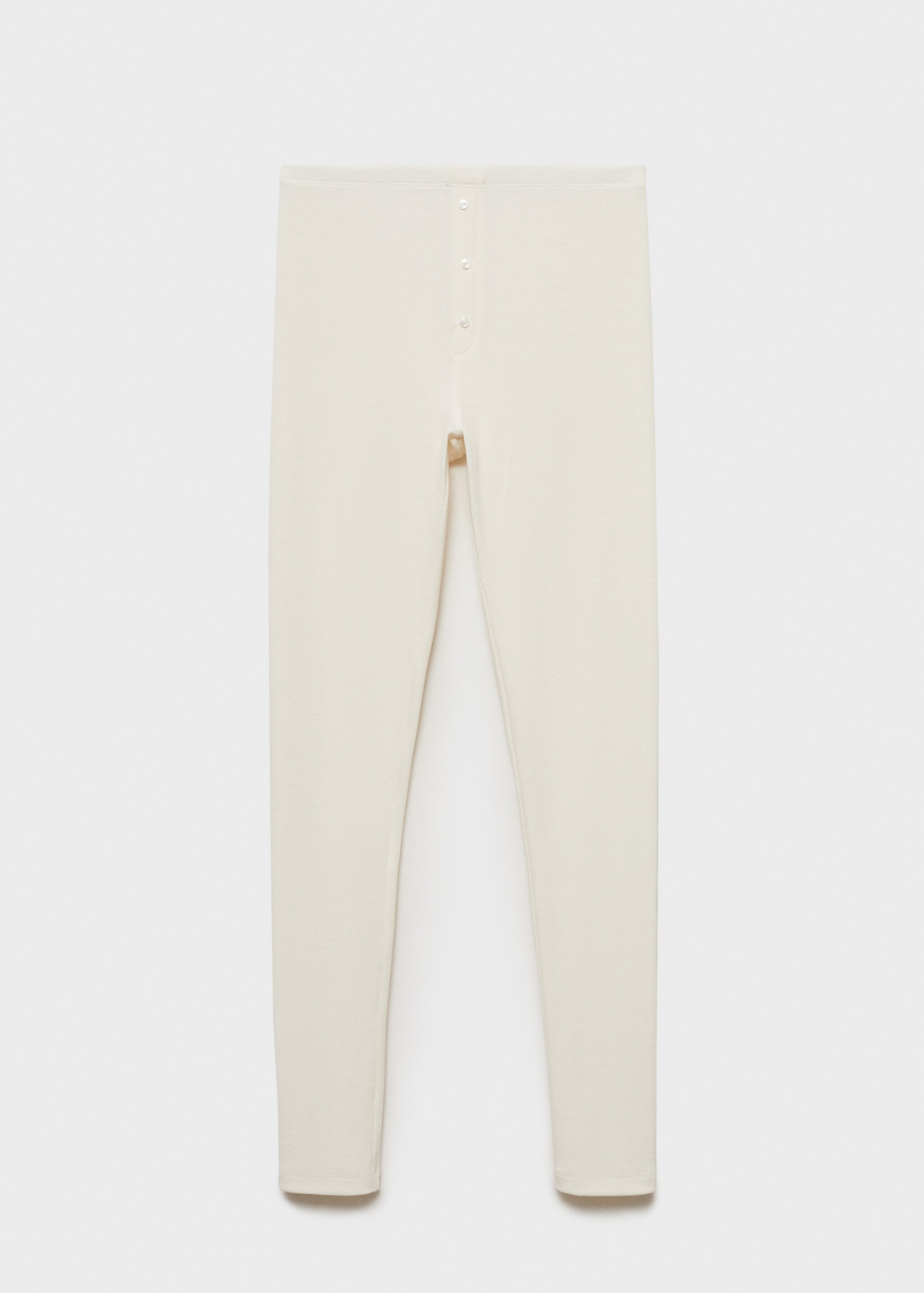 Ripp-Design lange Hose - Artikel ohne Model, Vanille. Ref: 87082893-00.