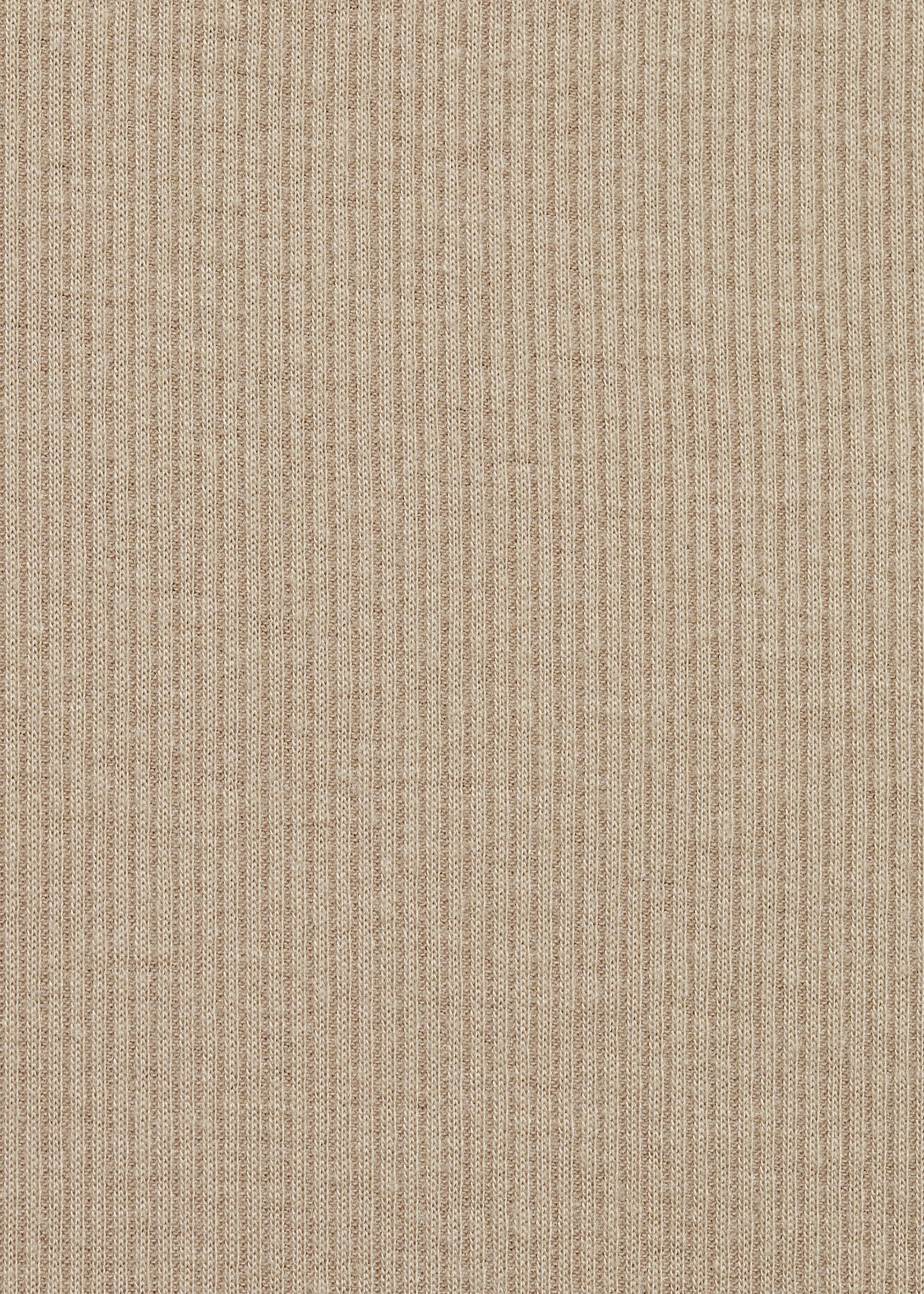 Long rib-knit pants - Details of the article 0, Peach. Ref: 87082893-00.