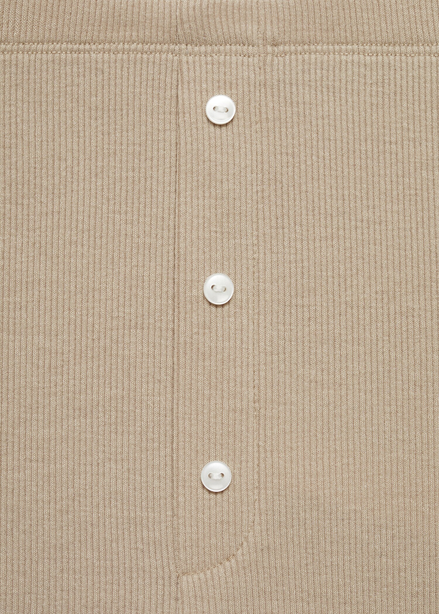 Long rib-knit trousers - Details of the article 8