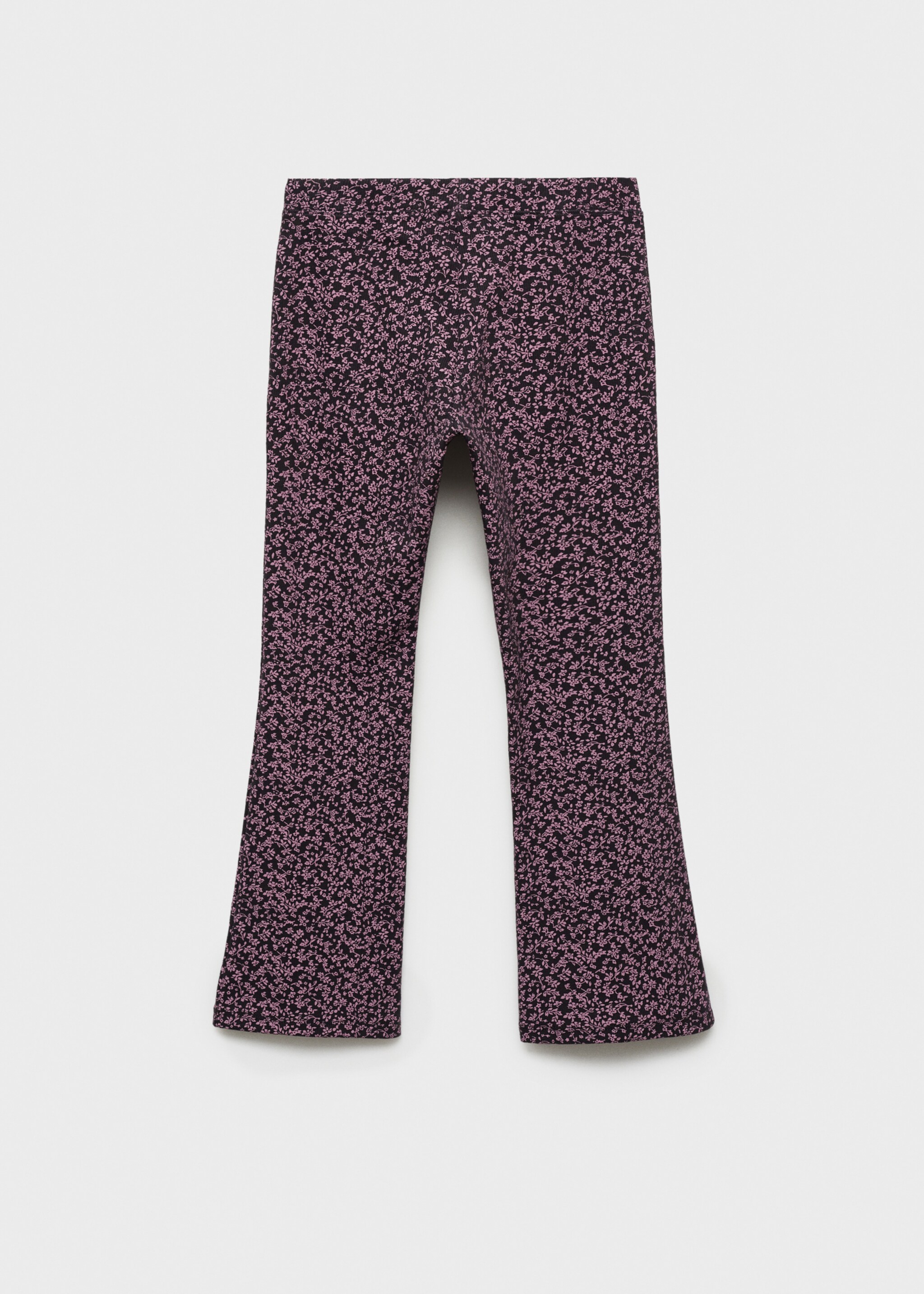 Printed flared leggings - Article without model, Charcoal. Ref: 87082895-00.