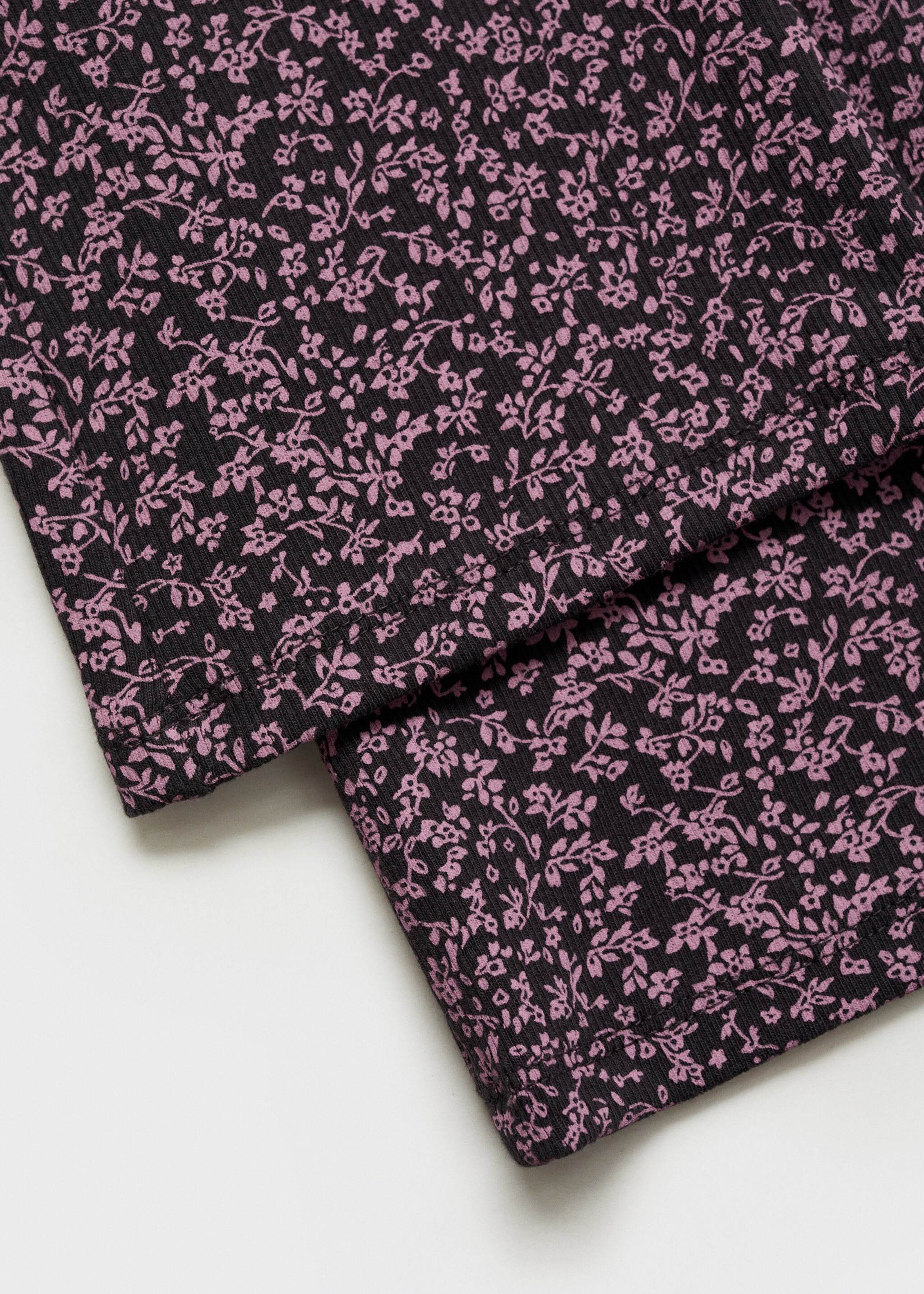 Printed flared leggings - Details of the article 0, Charcoal. Ref: 87082895-00.