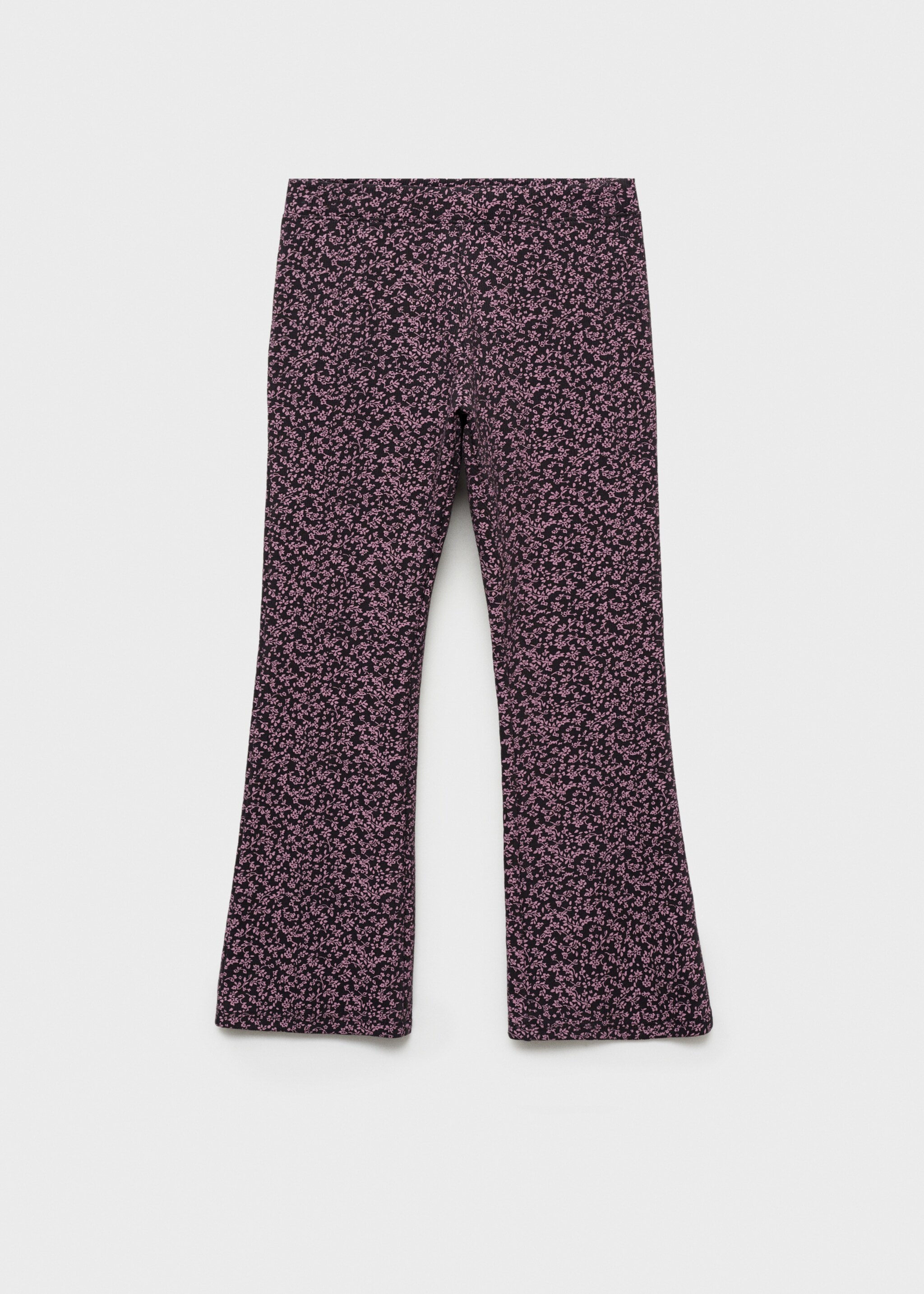 Printed flared leggings - Reverse of the article, Charcoal. Ref: 87082895-00.