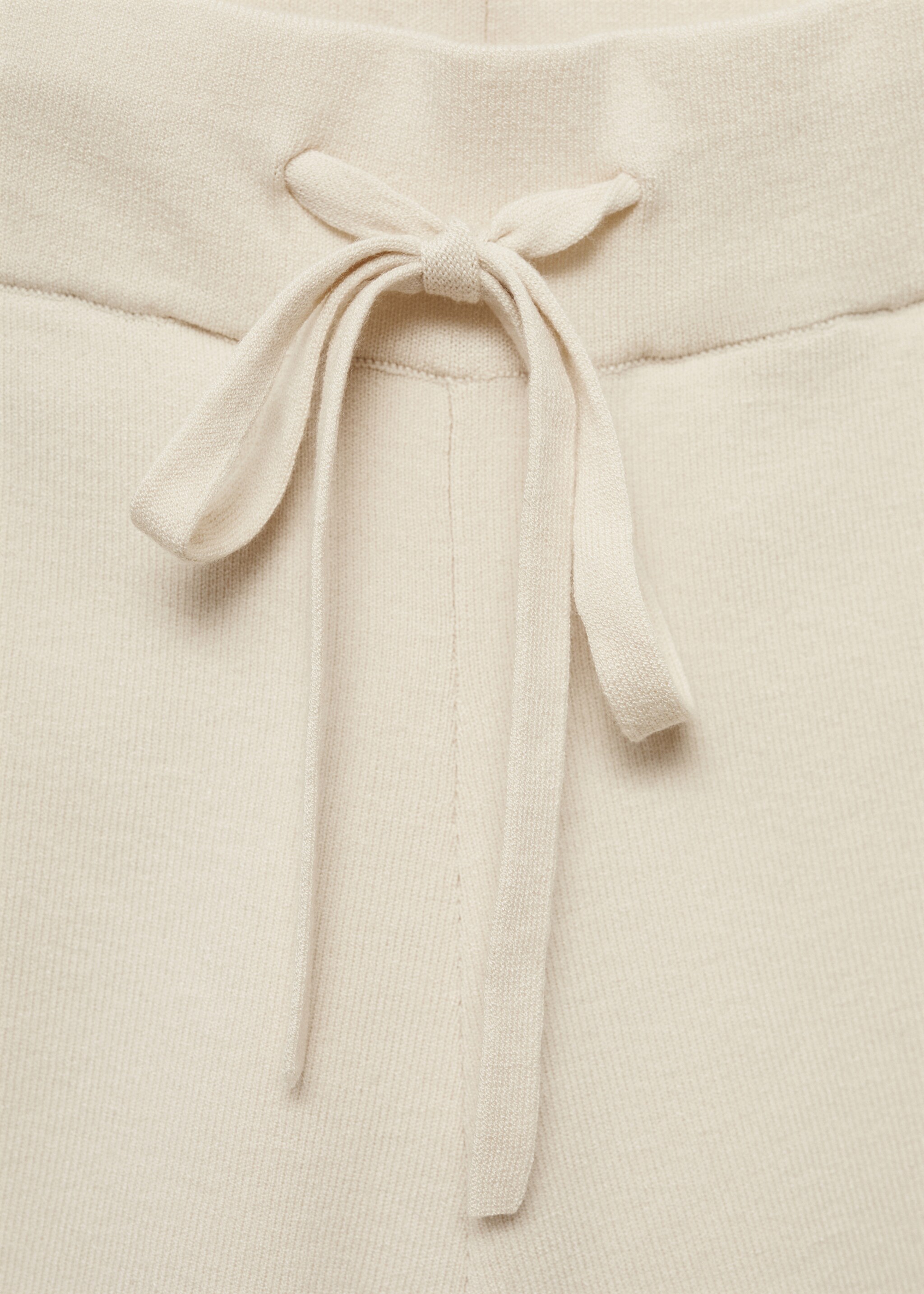 Ribbed knitted shorts - Details of the article 8, Light/Pastel Grey. Ref: 87082896-00.