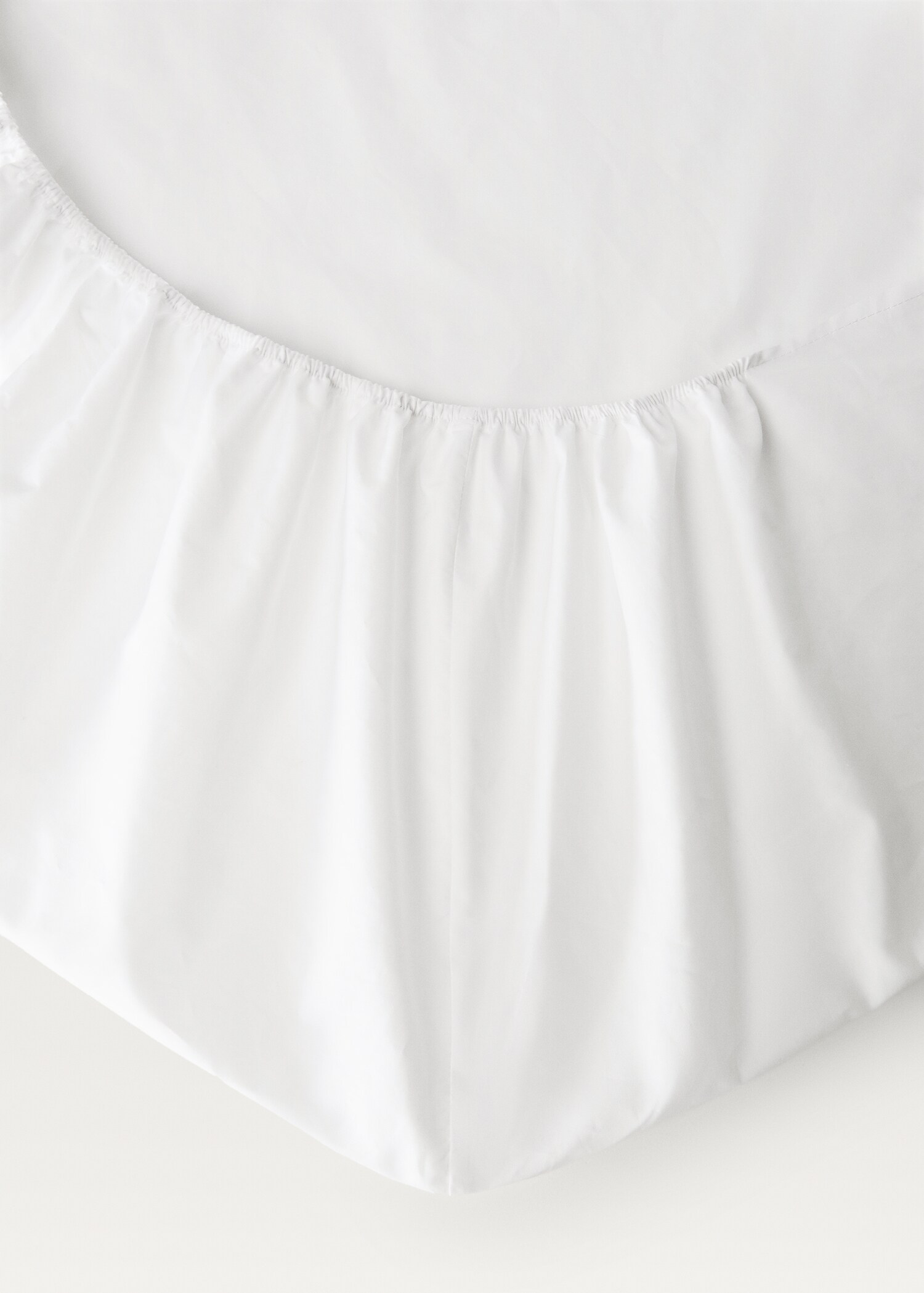 300-thread count percale cotton fitted sheet for 135/140 cm bed - Details of the article 1