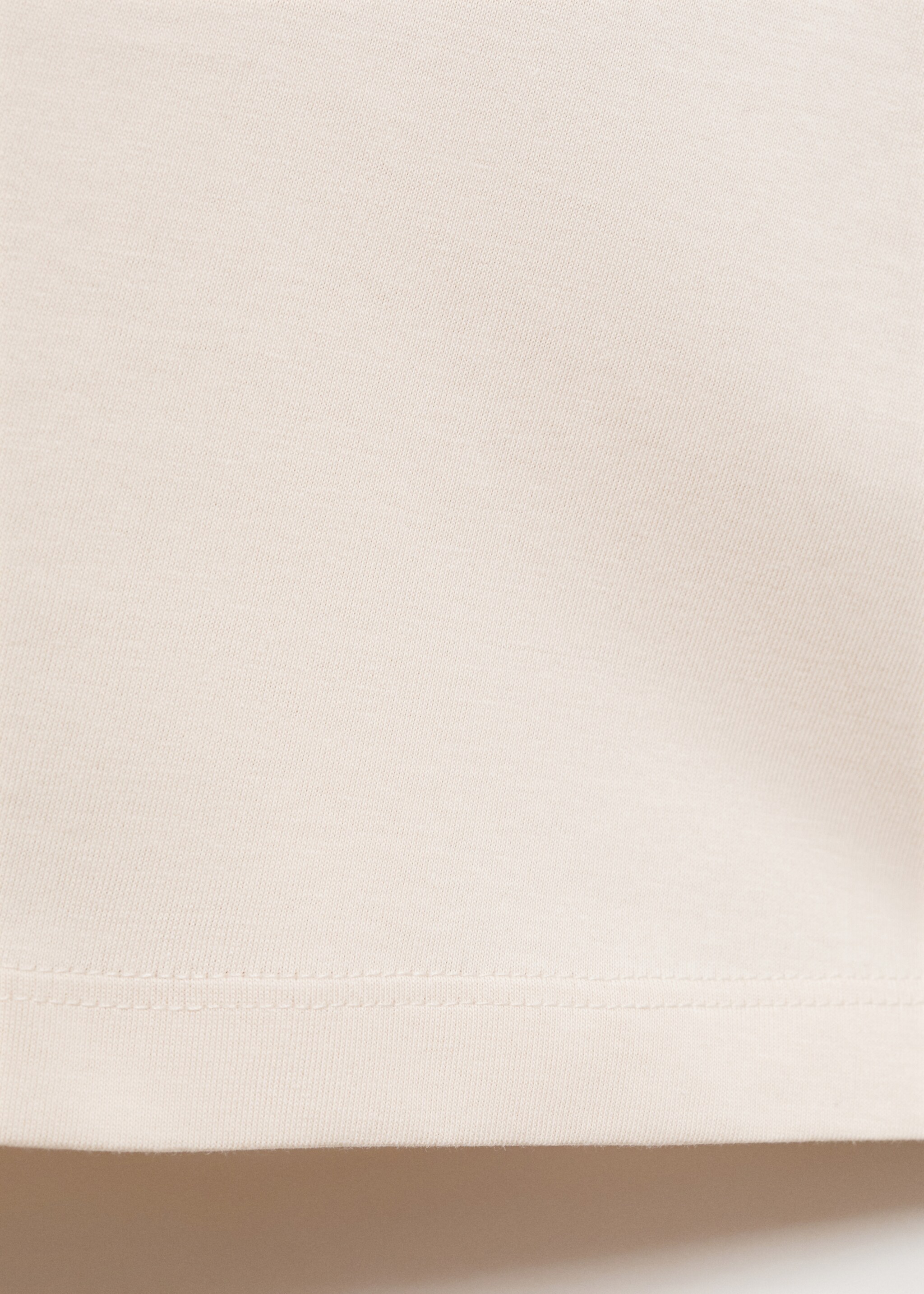 Camisón tirantes algodón diseño liso - Detalle del artículo 0, Beige. Ref: 87082900-00.