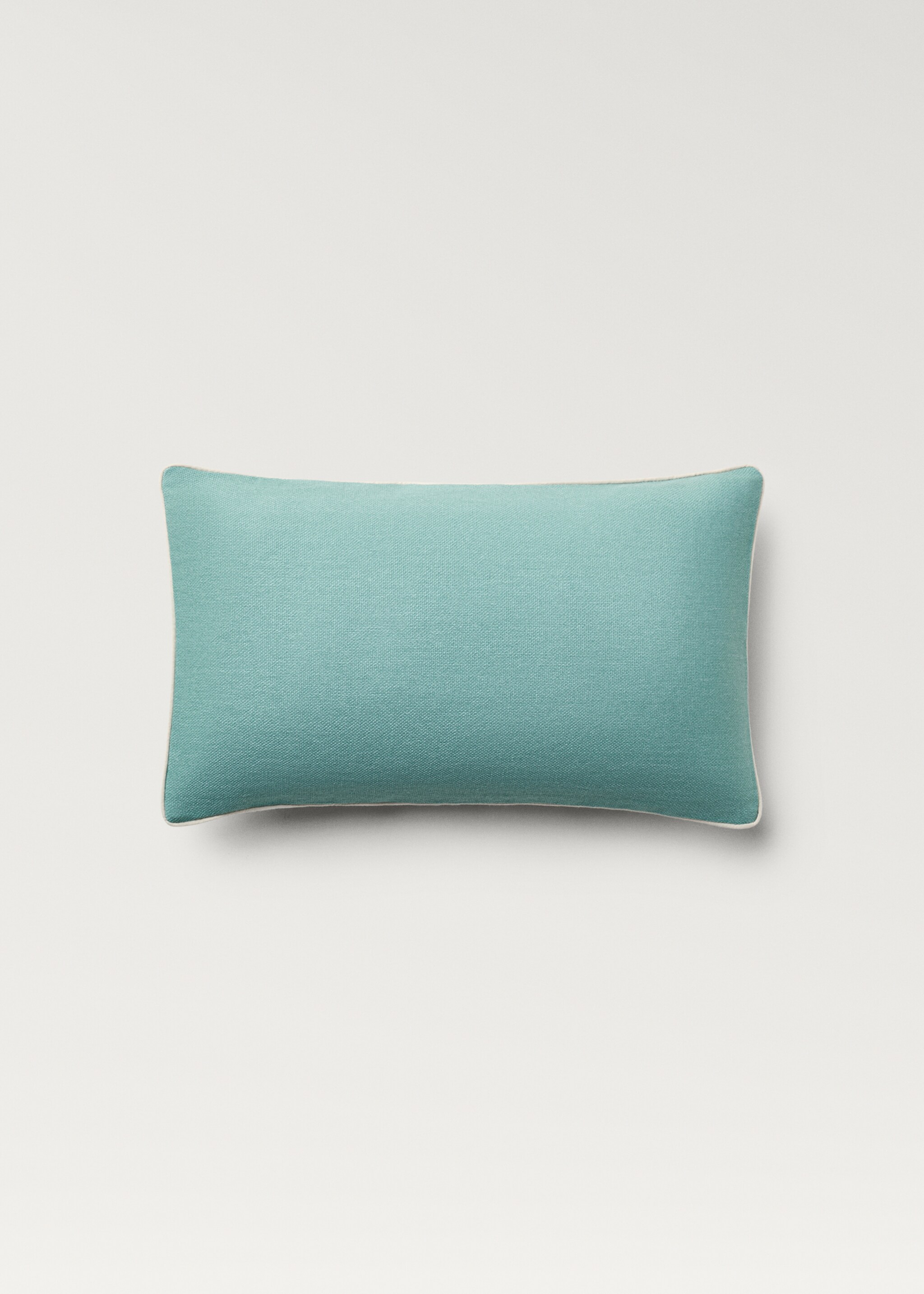 Piping cushion cover 30x50cm - Article without model, Mint Green. Ref: 87082908-00.