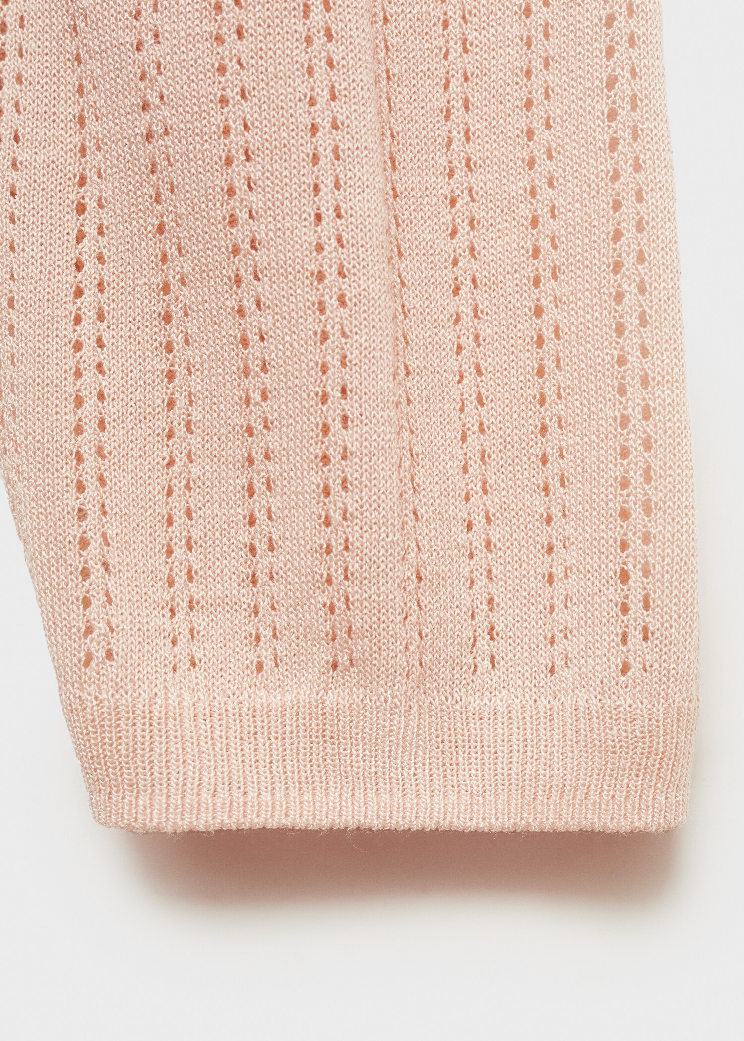 Pyjama-Cardigan mit Lochmusterdetail - Detail des Artikels 0