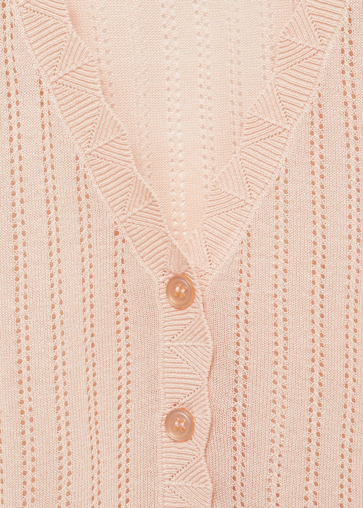 Pyjama-Cardigan mit Lochmusterdetail - Detail des Artikels 8
