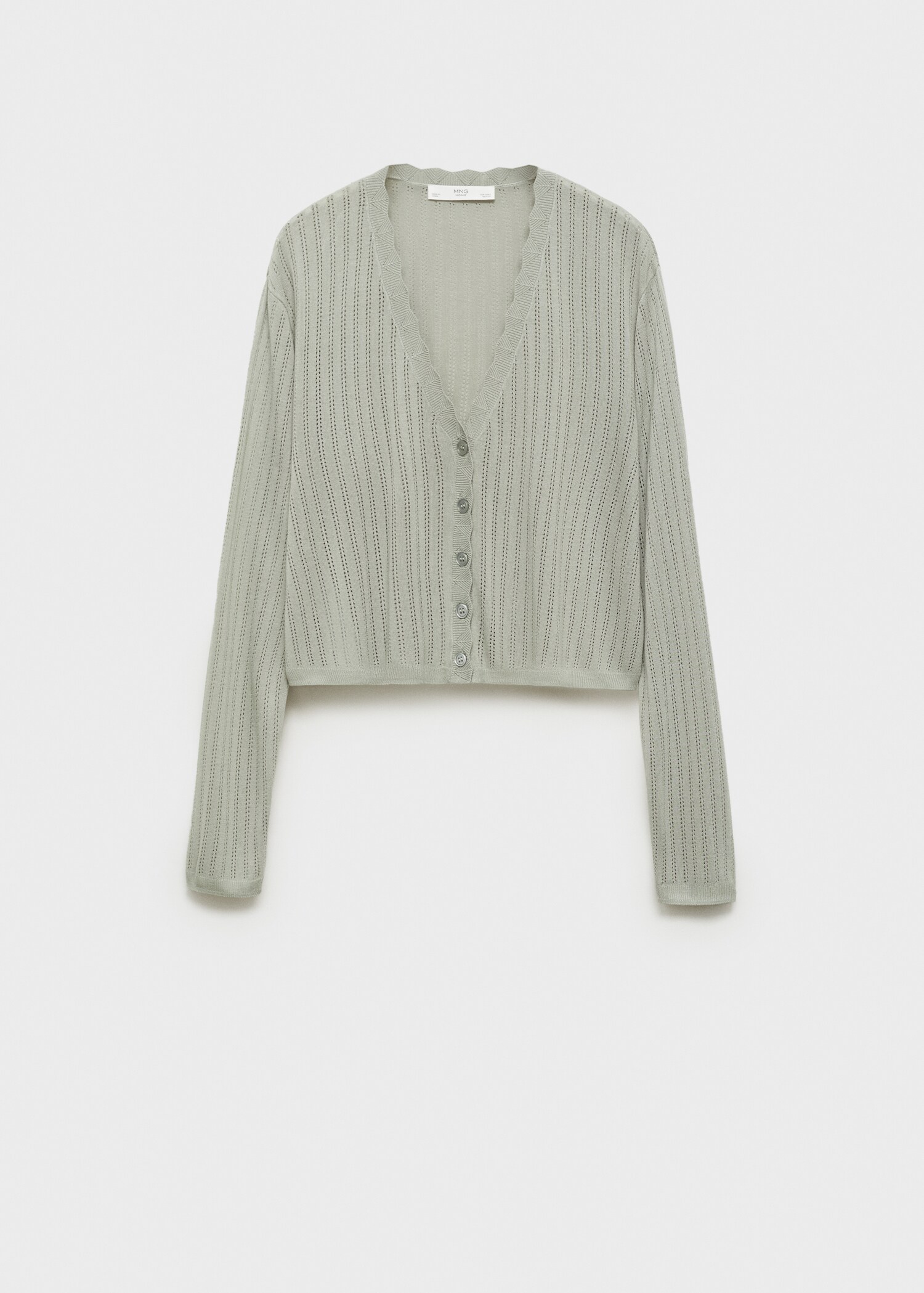 Pyjama-Cardigan mit Lochmusterdetail - Artikel ohne Model