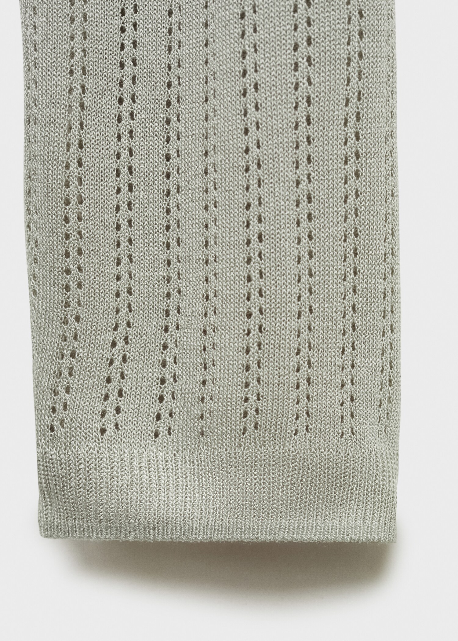 Pyjama-Cardigan mit Lochmusterdetail - Detail des Artikels 0