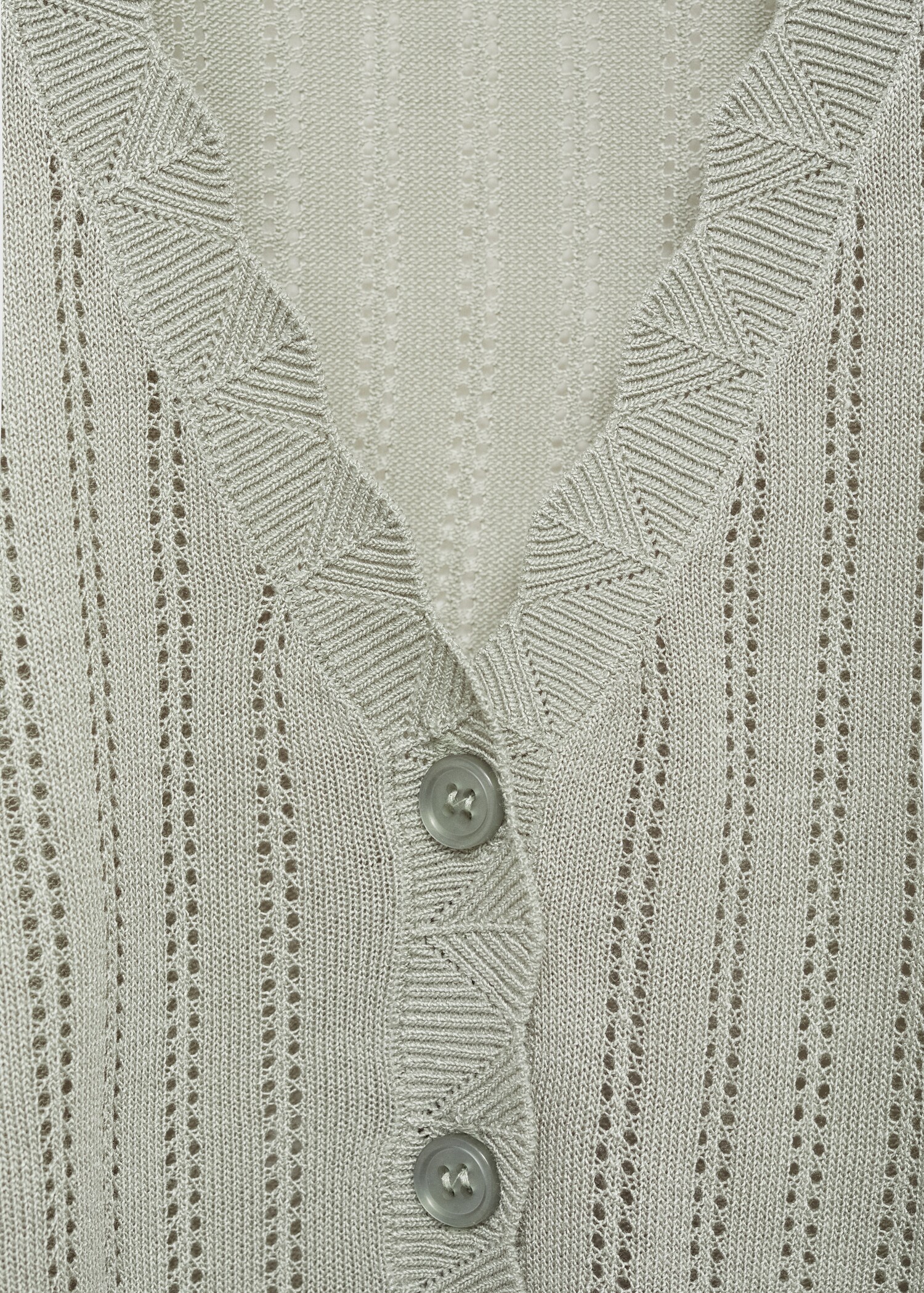 Pyjama-Cardigan mit Lochmusterdetail - Detail des Artikels 8
