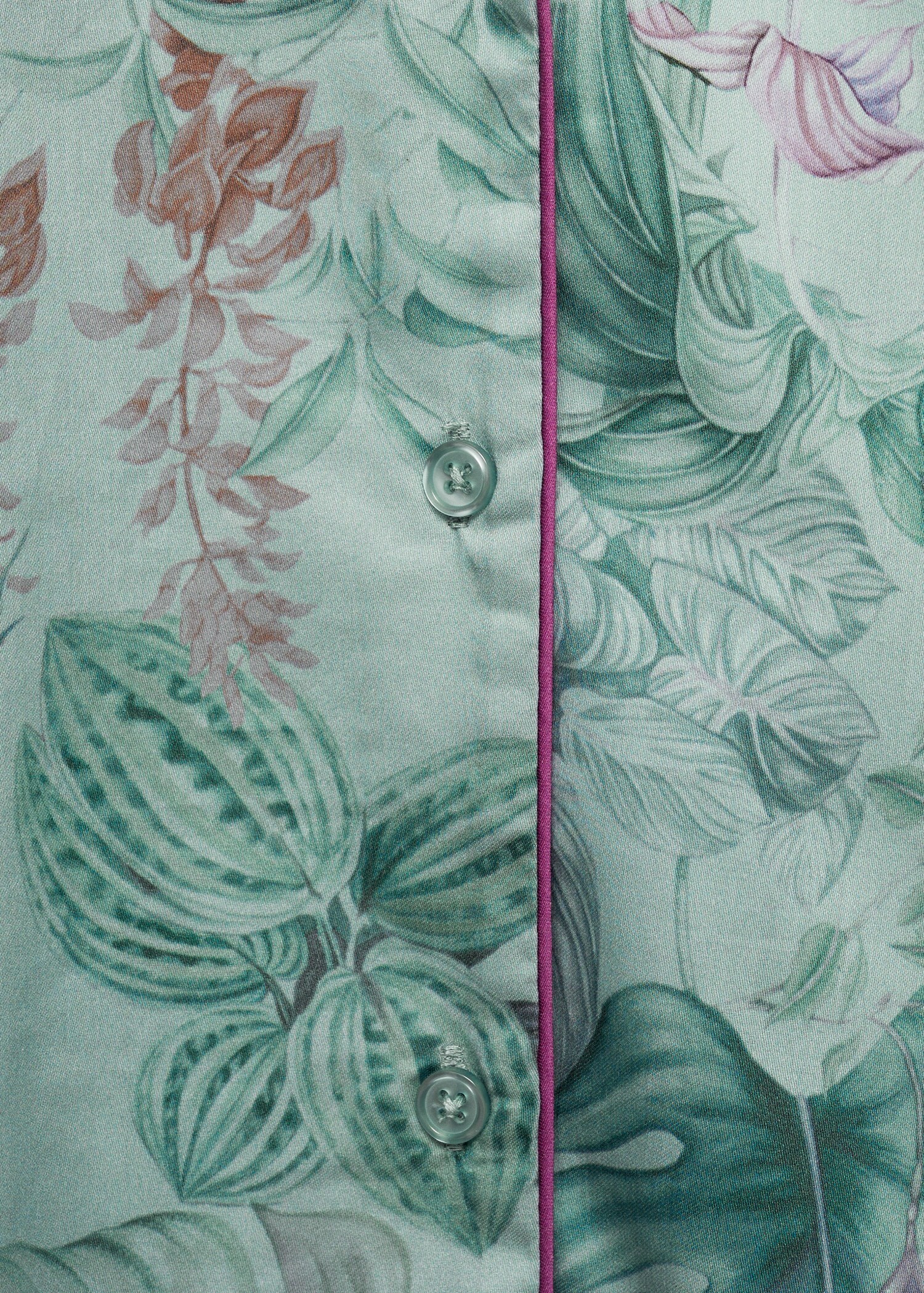 Chemise de pyjama imprimé tropical - Détail de l'article 0