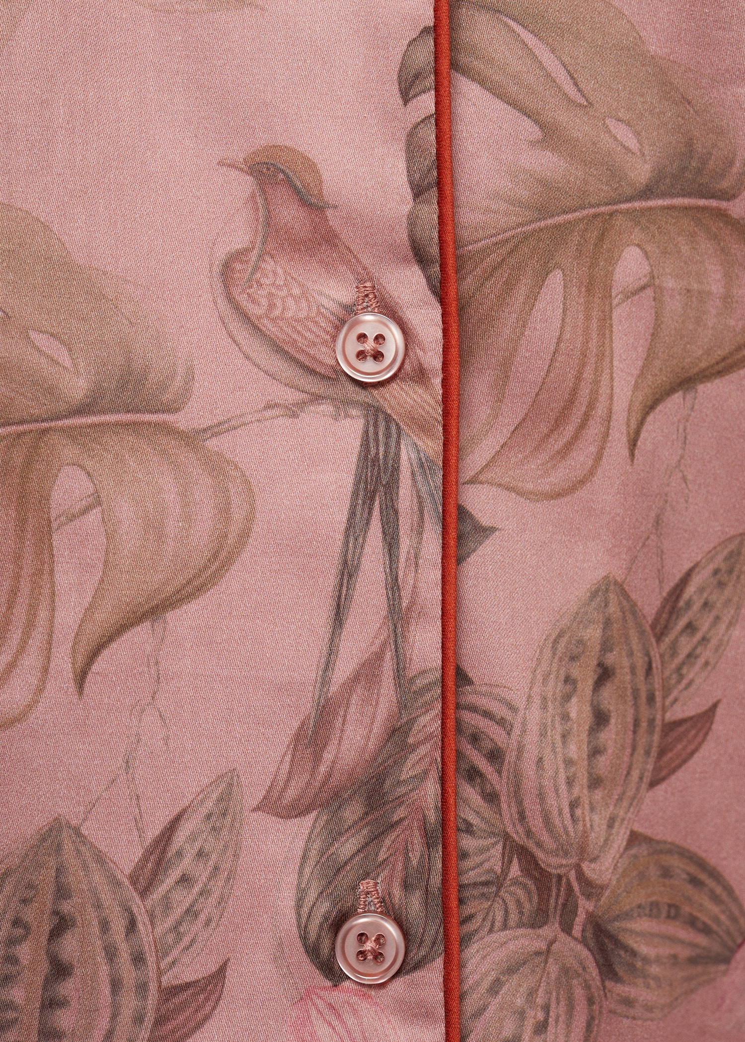 Chemise de pyjama imprimé tropical - Détail de l'article 0