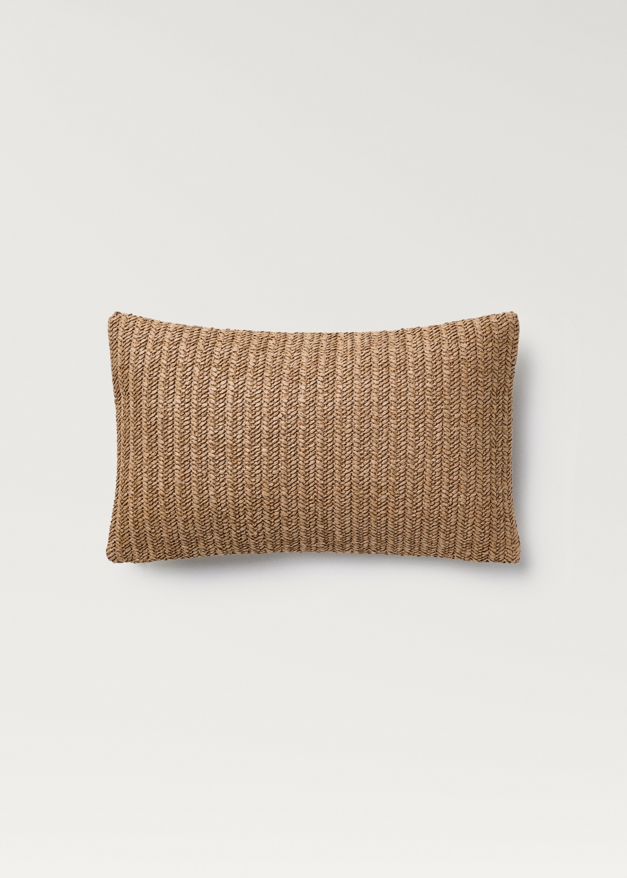 Braided-design cushion cover design 30x50 cm - Article without model, Sand. Ref: 87082927-00.