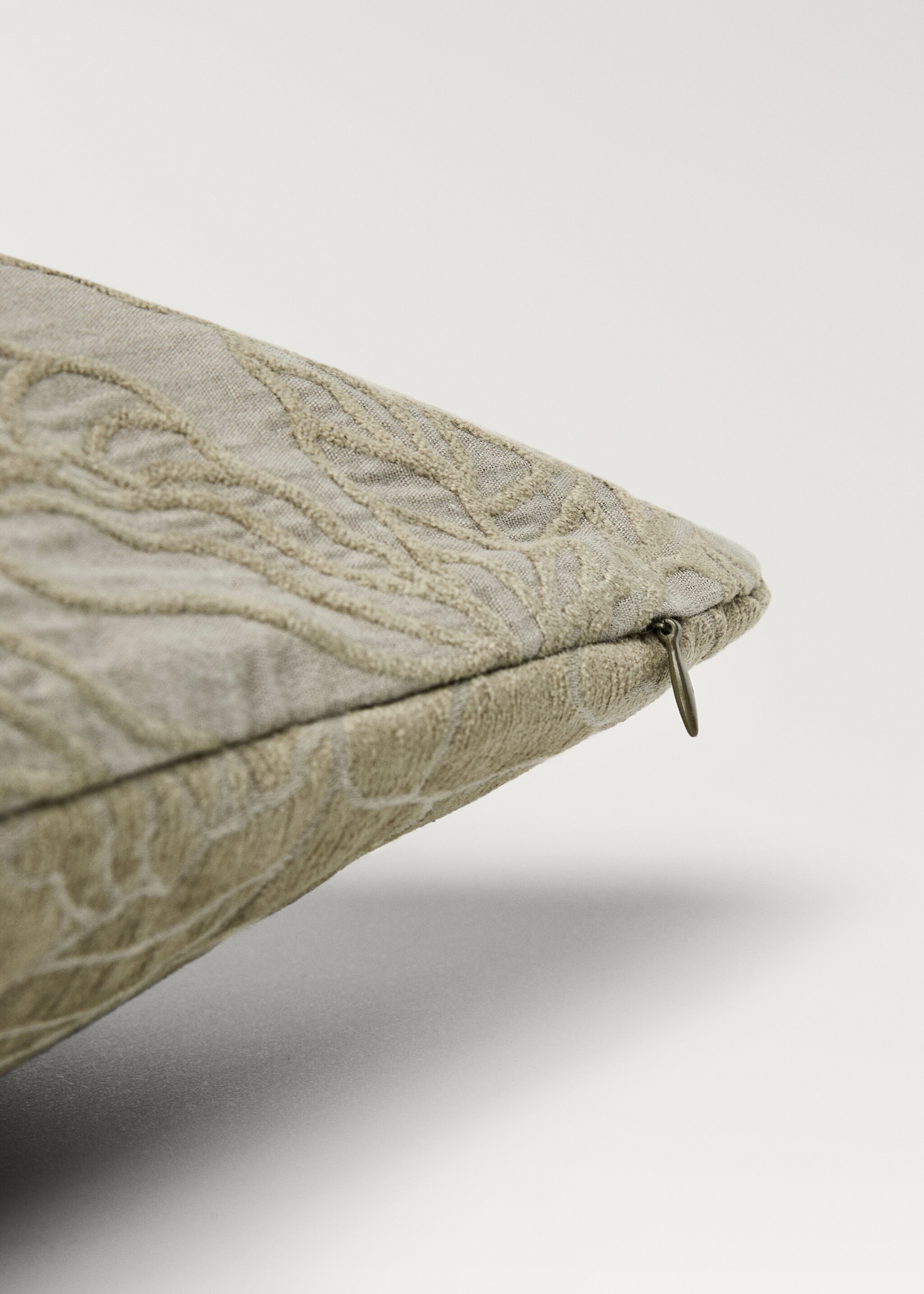 Μαξιλαροθήκη από ζακάρ ύφασμα 40x60 εκ - Λεπτομέρεια του προϊόντος 3, Πράσινο Δάσους. Ref: 87082947-00.