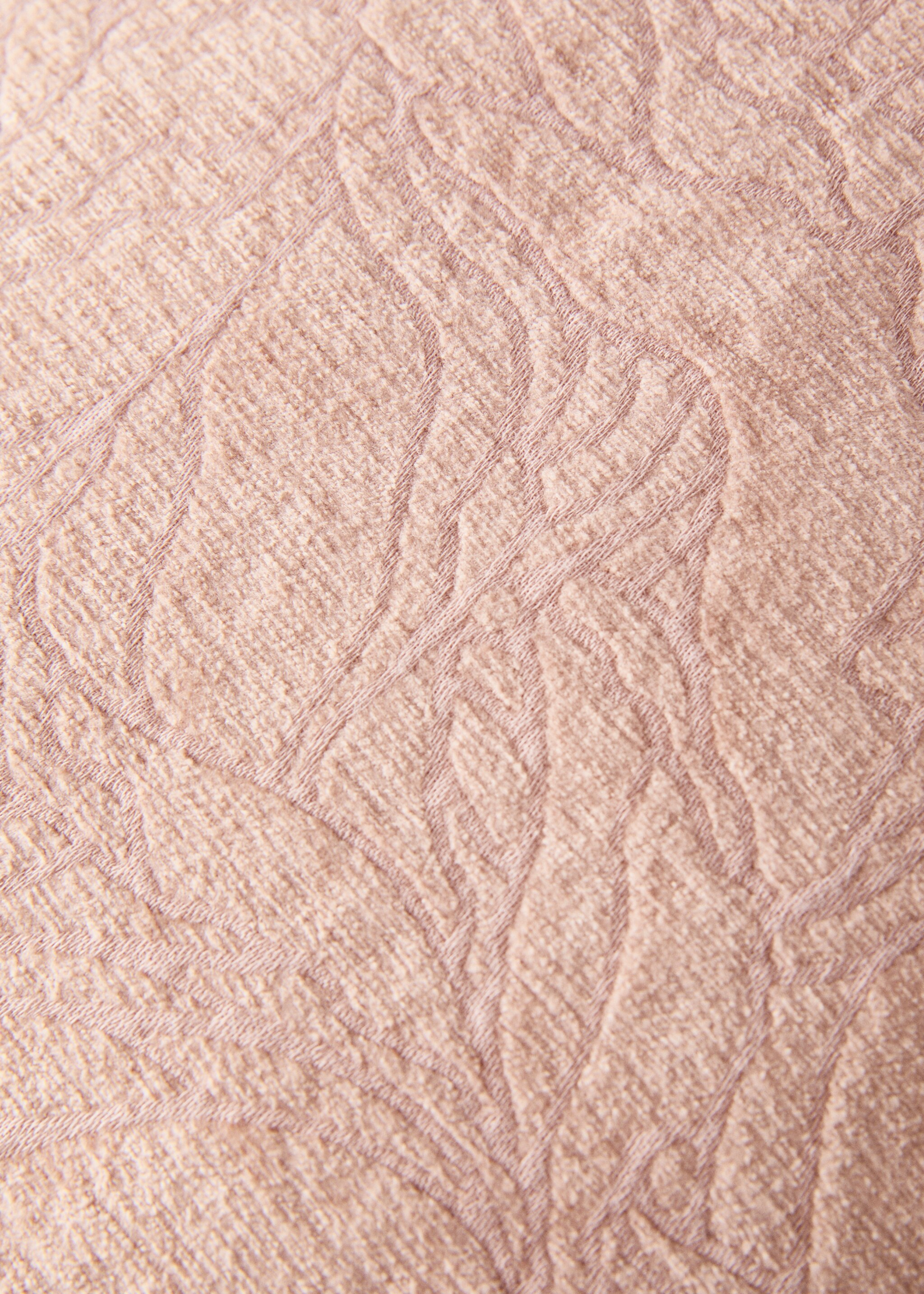 Jacquard fabric cushion cover 40x60 cm - Details of the article 5, Light Pink. Ref: 87082947-00.