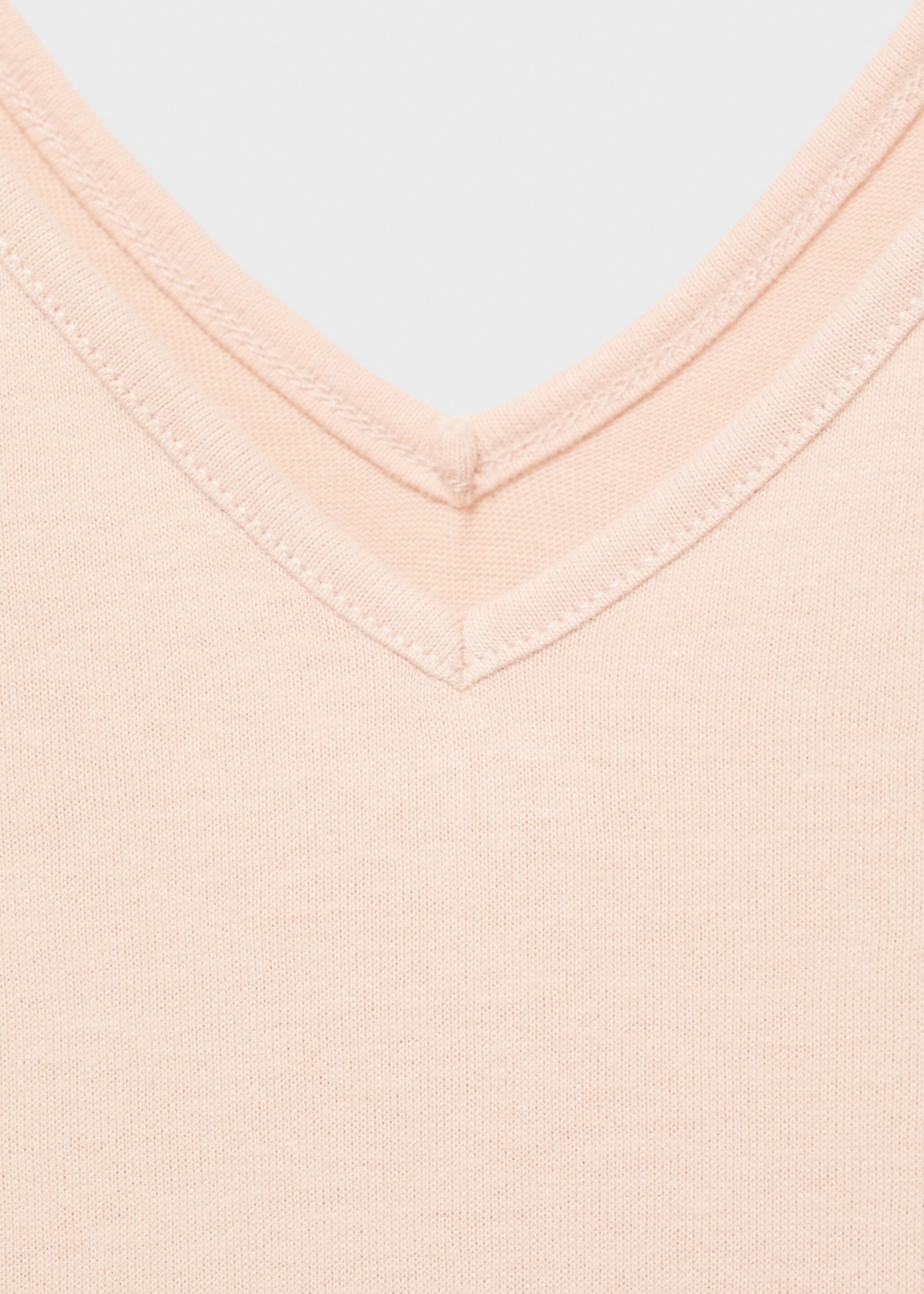 Cotton dress with soft finish - Details of the article 8, Salmon. Ref: 87082971-00.
