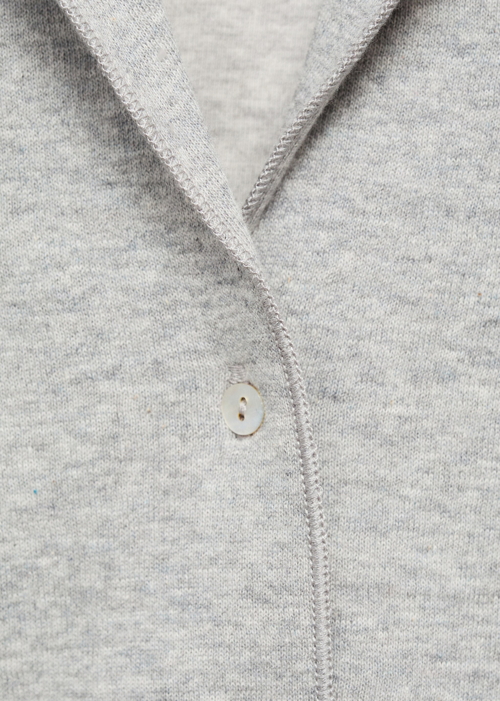 Double-Face-T-Shirt aus Baumwolle - Detail des Artikels 8, Grau. Ref: 87082973-00.