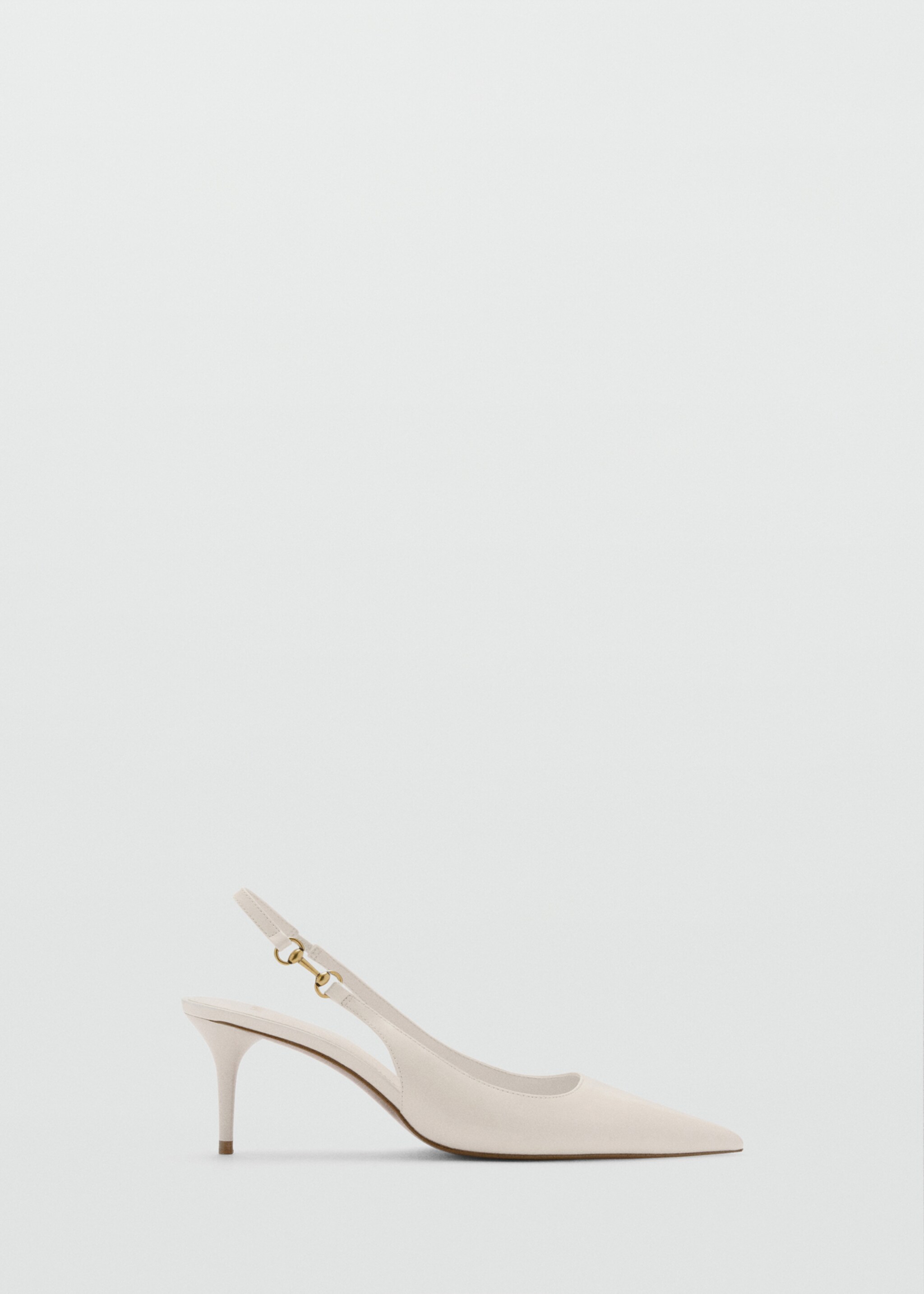 Heeled shoes with link detail - Article without model, Beige. Ref: 87083268-00.