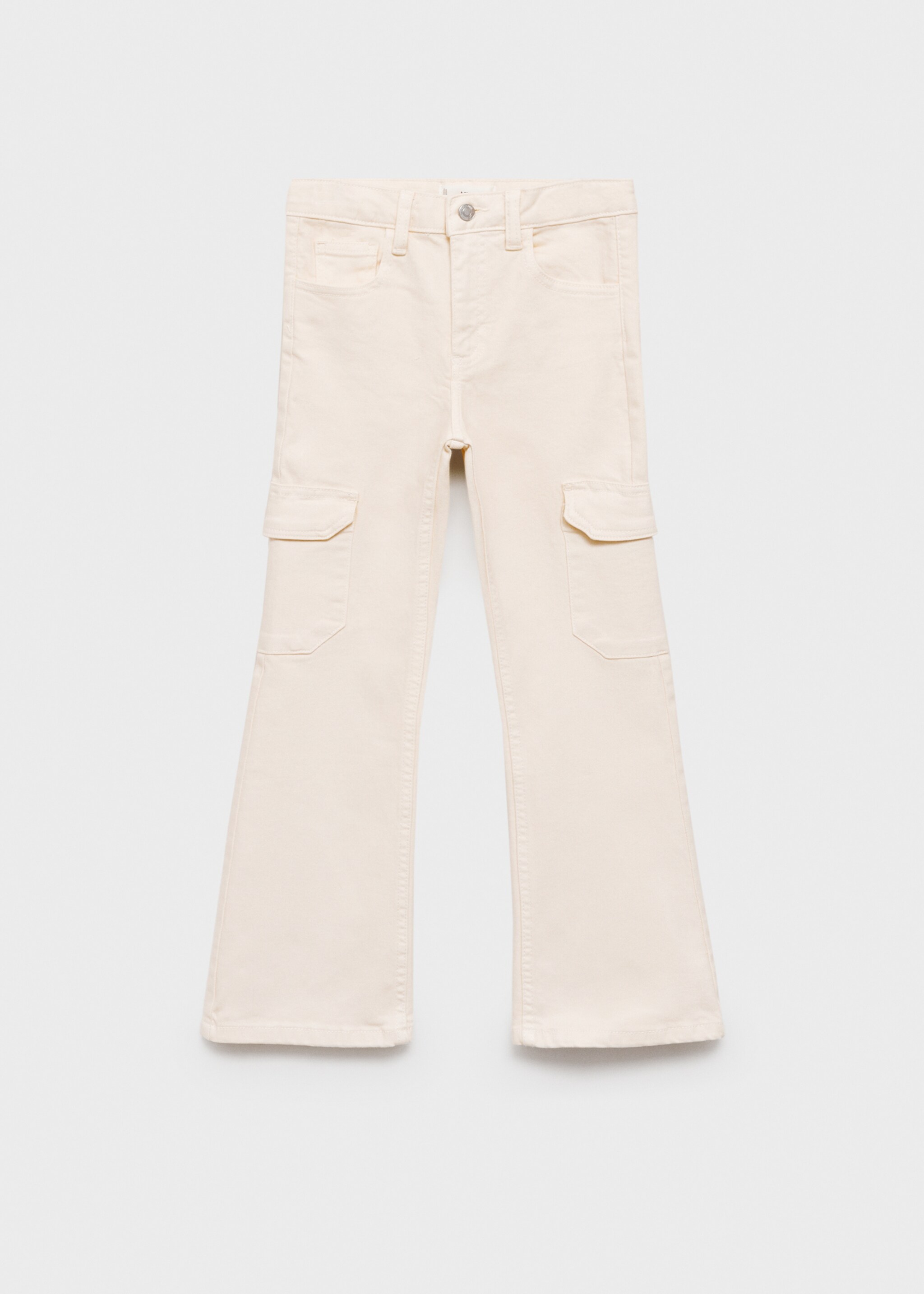 Flared cargo jeans - Article without model, Sand. Ref: 87083269-00.