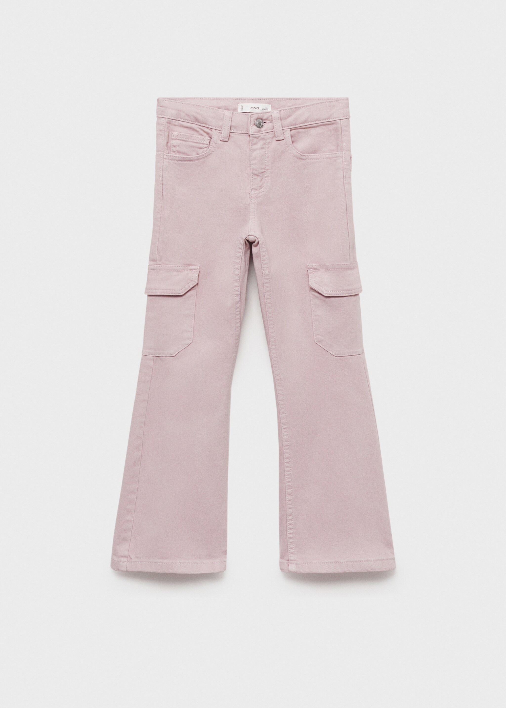 Flared cargo jeans - Article without model, Light/Pastel Purple. Ref: 87083269-00.