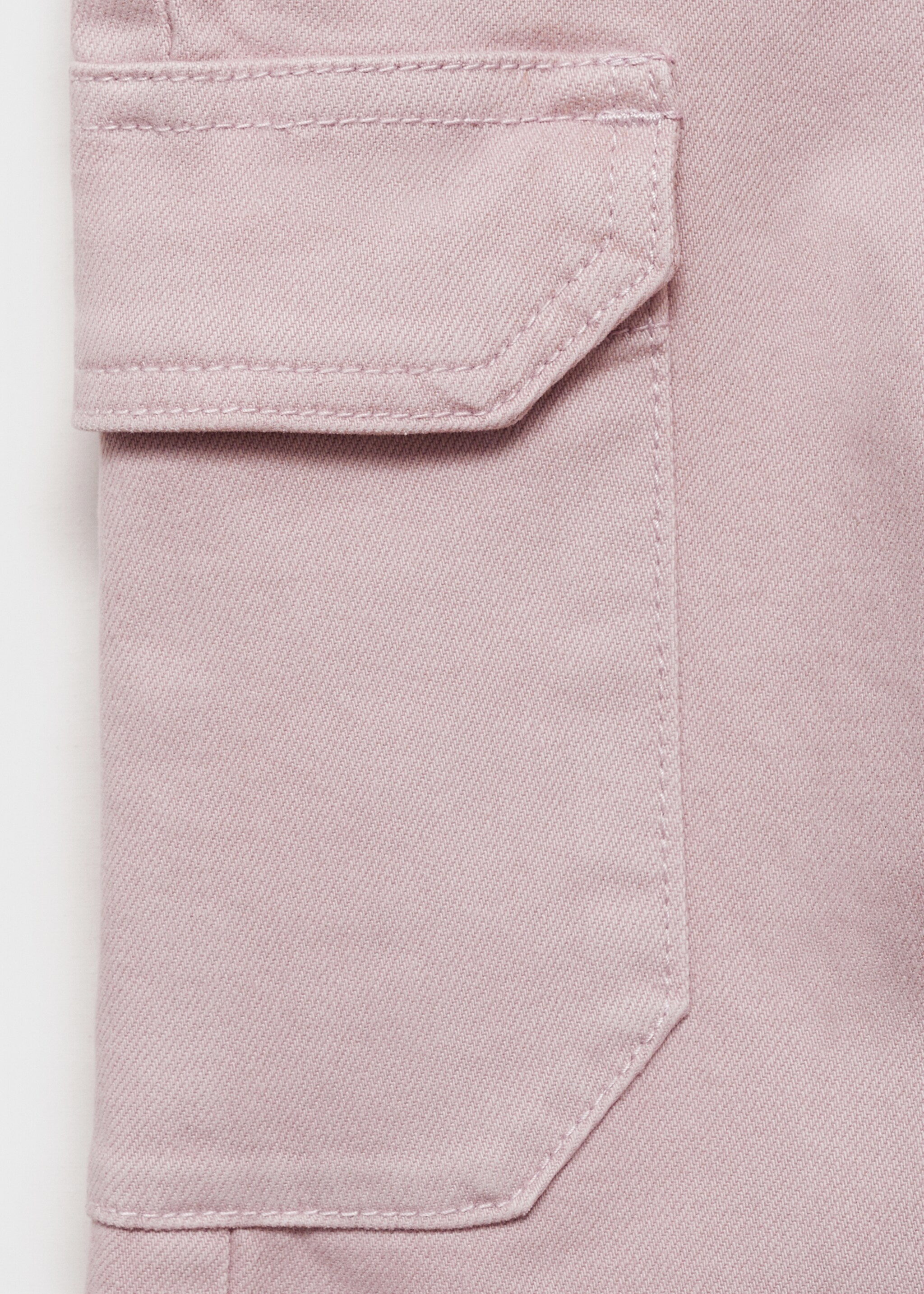 Flared cargo jeans - Details of the article 8, Light/Pastel Purple. Ref: 87083269-00.
