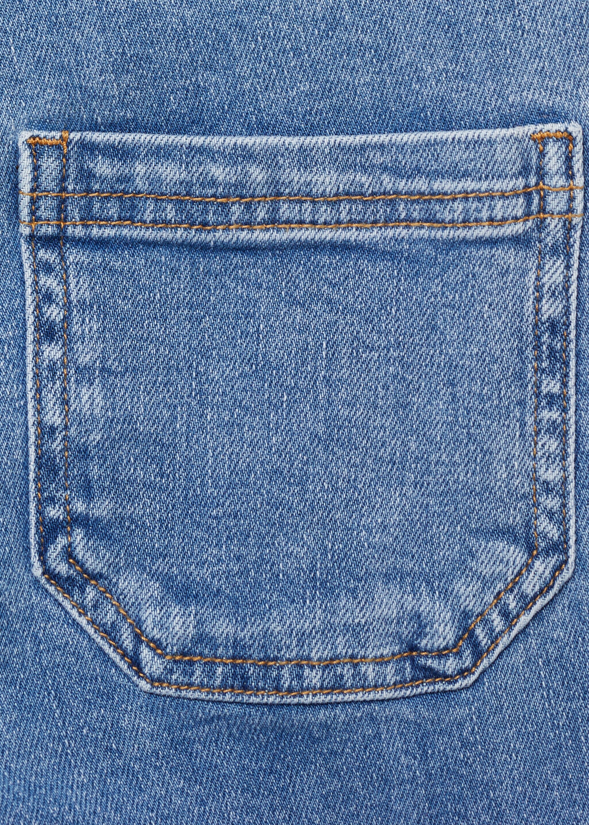 Flared cargo jeans - Details of the article 0, Medium Blue. Ref: 87083269-00.