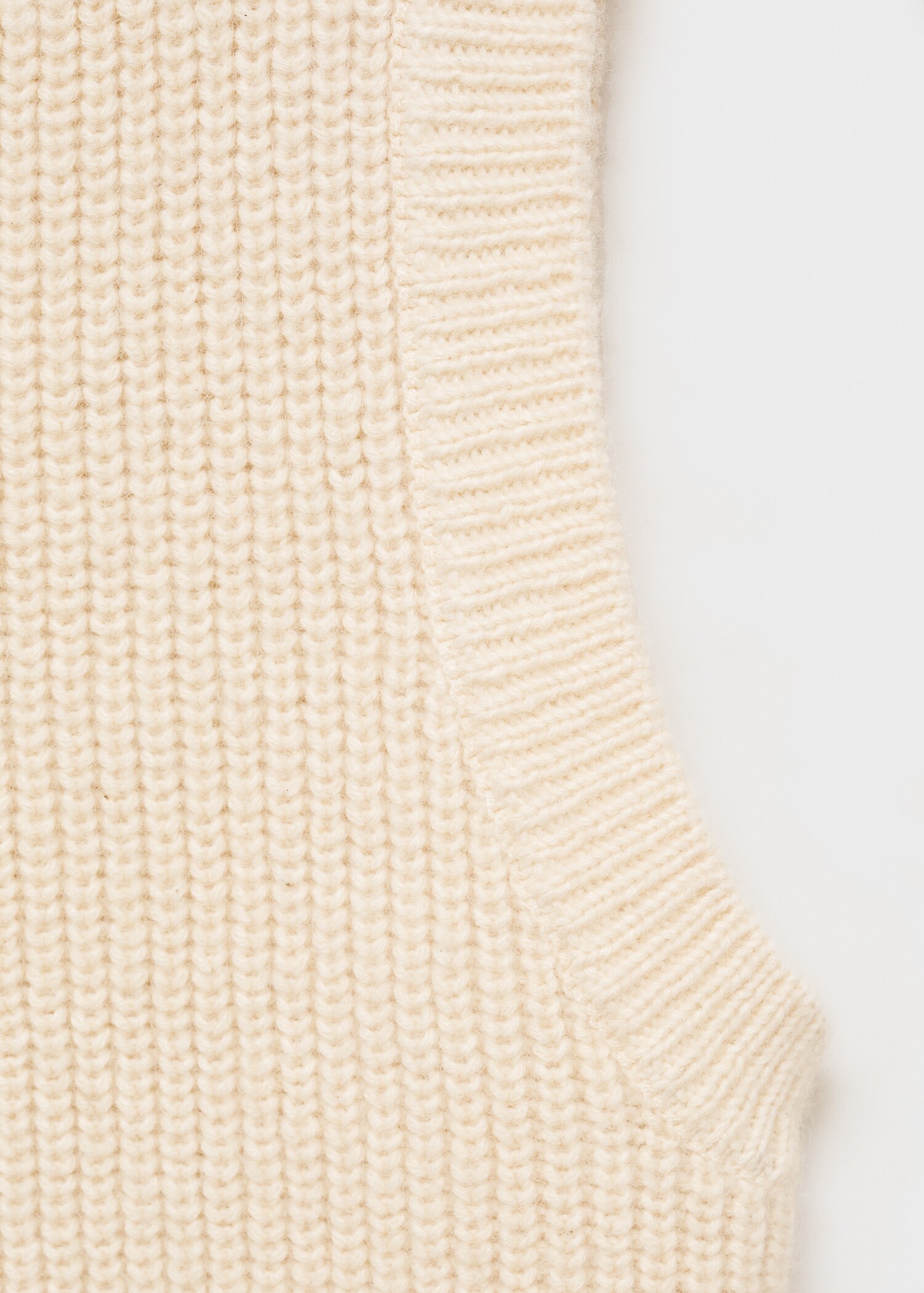 Top laine mélangée maille côtelée - Détail de l'article 0