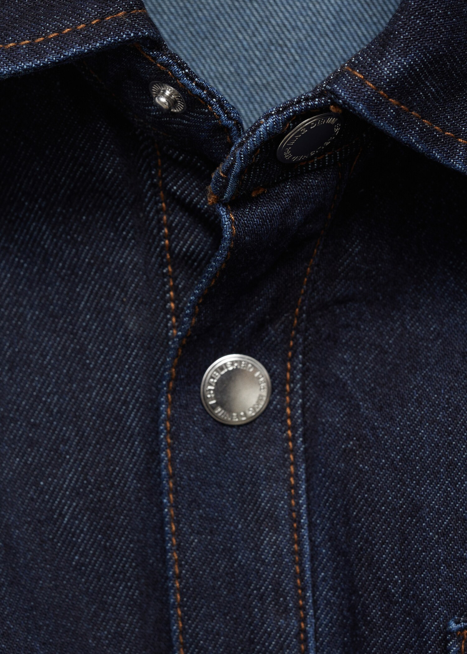 Rinse-wash denim jumpsuit with belt - Details of the article 0